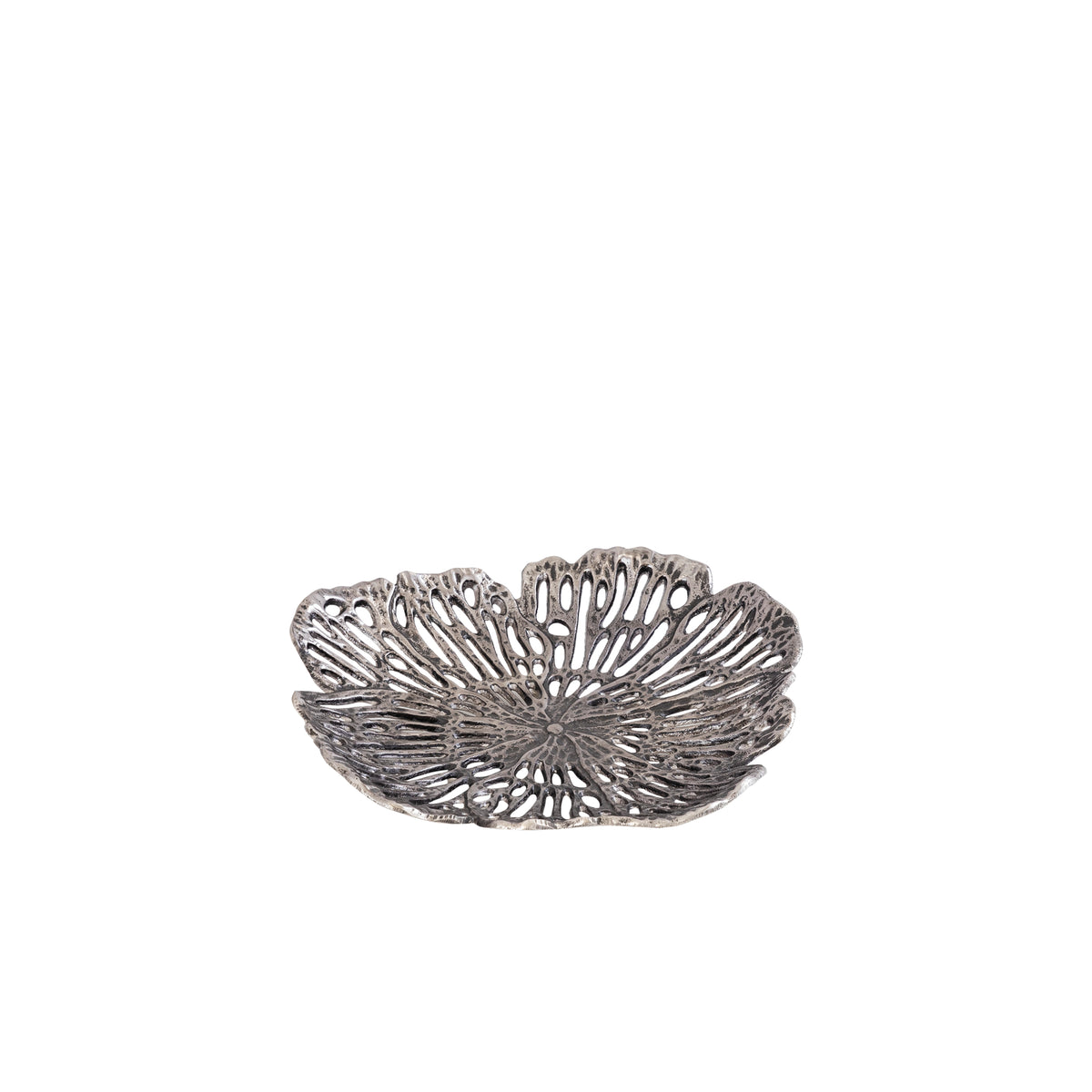 Schaal Ryhann S - 31x30x6 cm - Aluminium - Zilver PTMD
