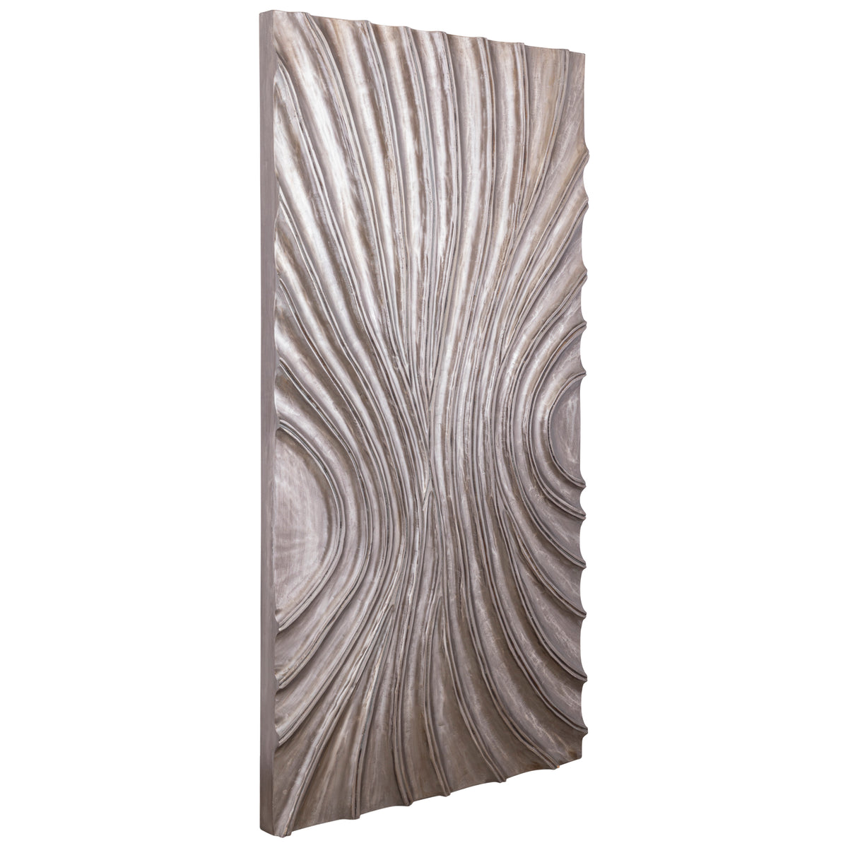 Reddie Wavvy Braunes glänzendes Wandpaneel Large 80x160cm PTMD