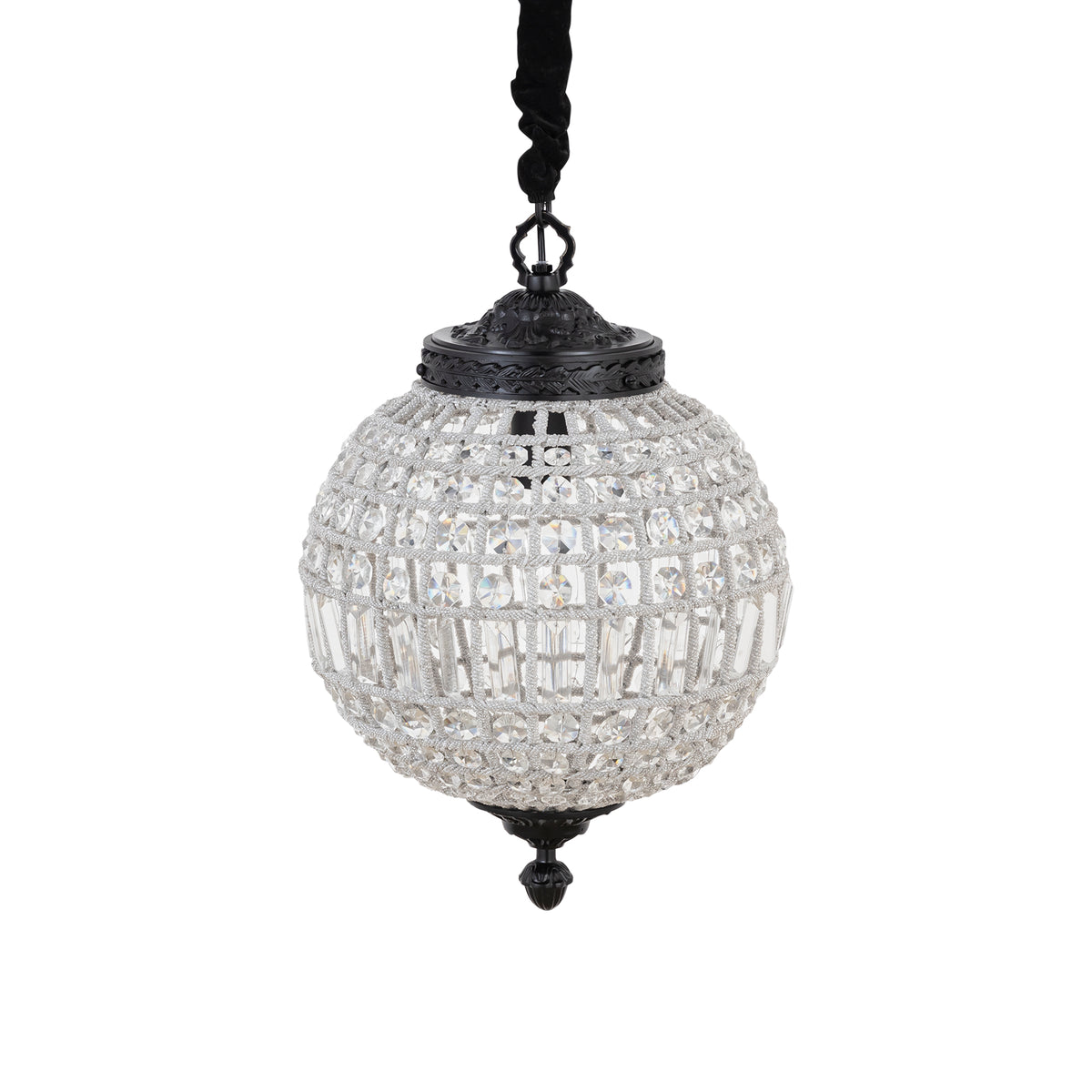 Jaris Crystal Hanging Ball Chandelier Lamp S 35x35x51cm PTMD