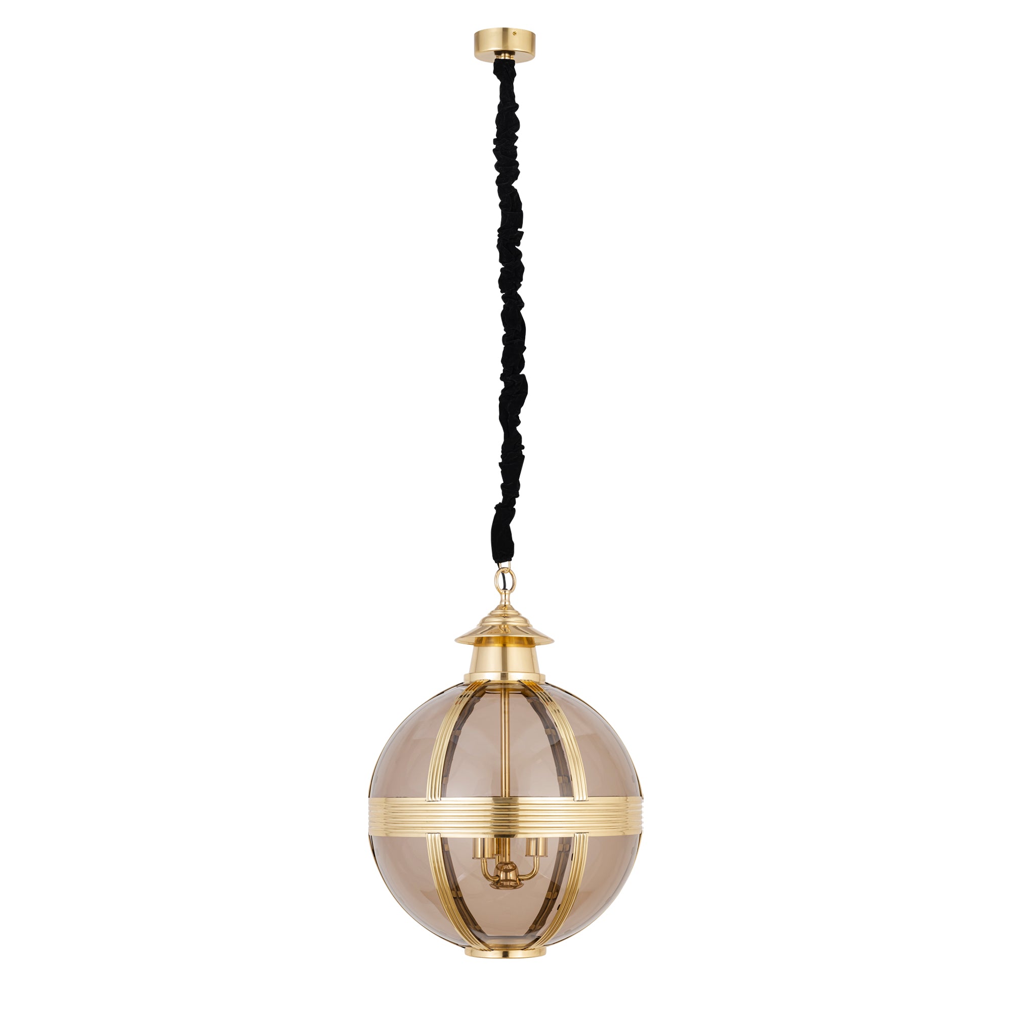 Hanglamp Mikk Rond Medium - Ø56x76 cm - Glas - Messing PTMD