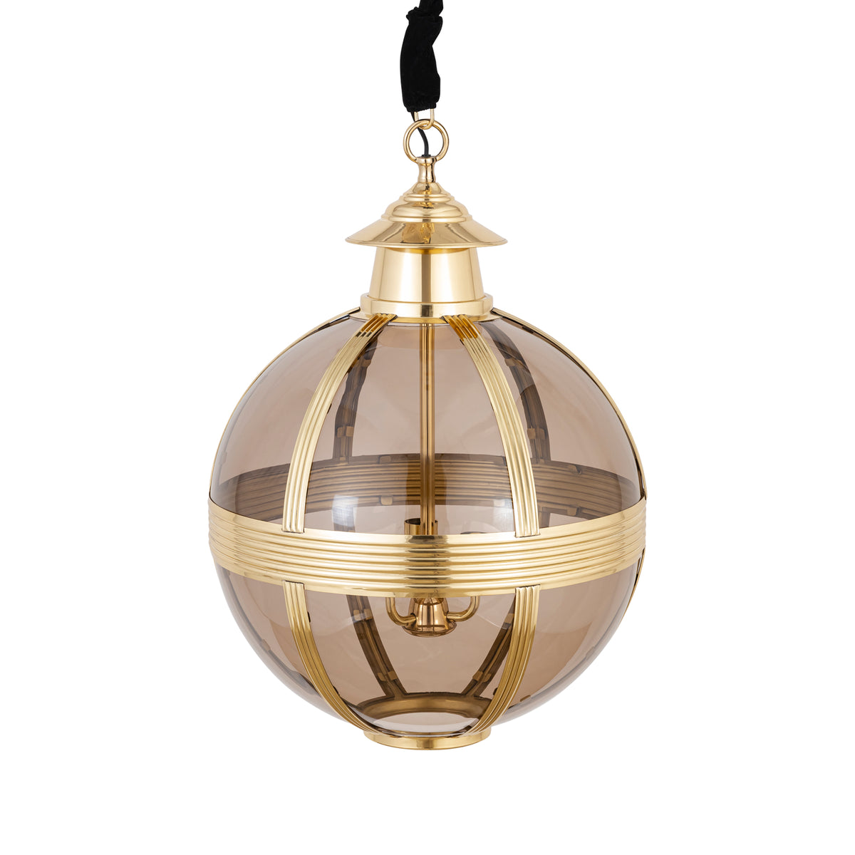 Hanglamp Mikk Rond Medium - Ø56x76 cm - Glas - Messing PTMD