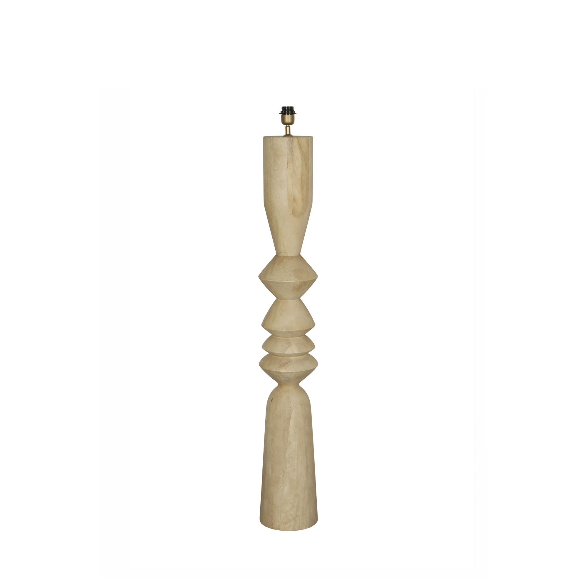 Vloerlamp Elaine Mango Houten Ronde H130cm PTMD
