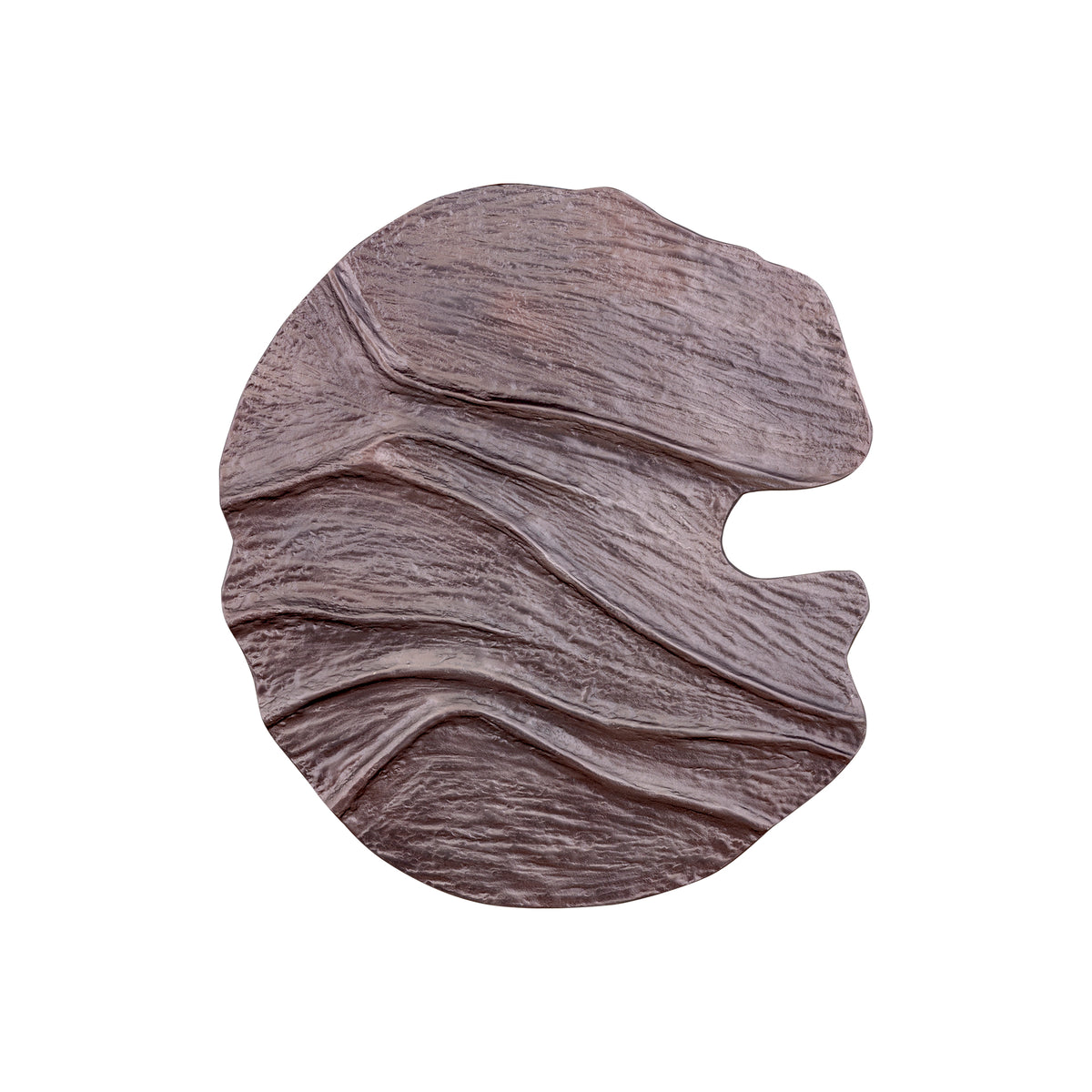Samraj Bronze-Aluminium-Wandpaneel in Gussoptik mit Wellenstruktur PTMD