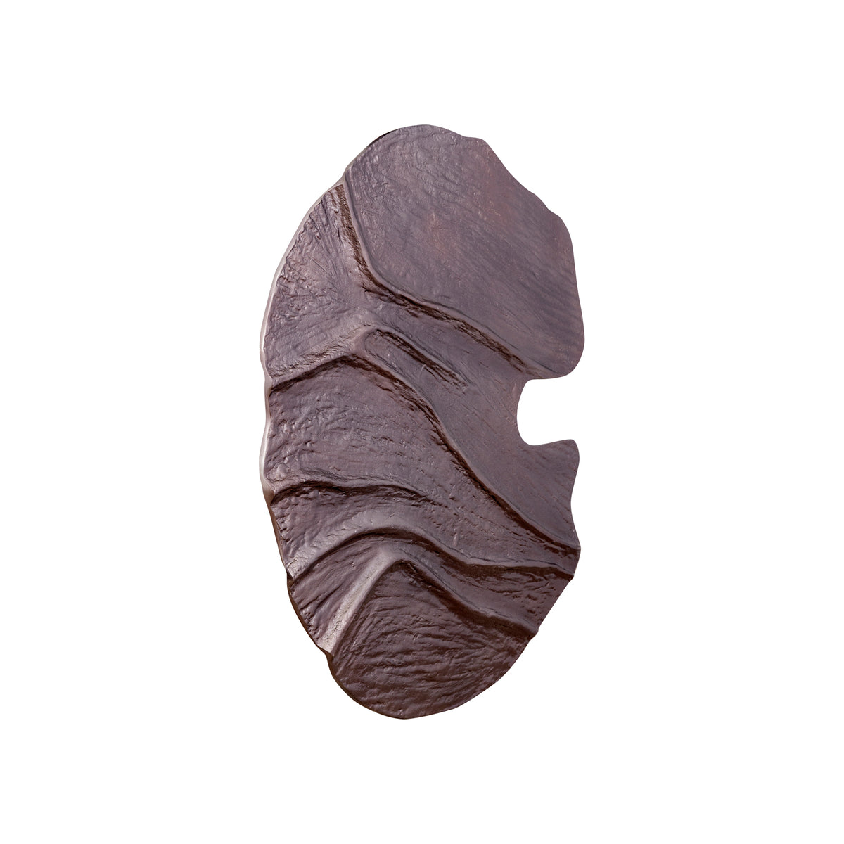 Samraj Bronze-Aluminium-Wandpaneel in Gussoptik mit Wellenstruktur PTMD
