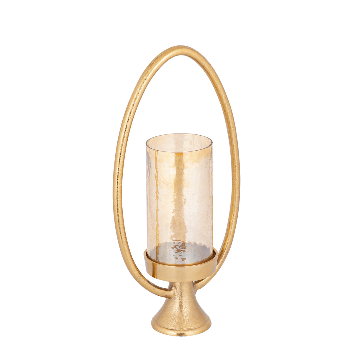 Windlicht Berido Goud Aluminium Ovaal Frame PTMD