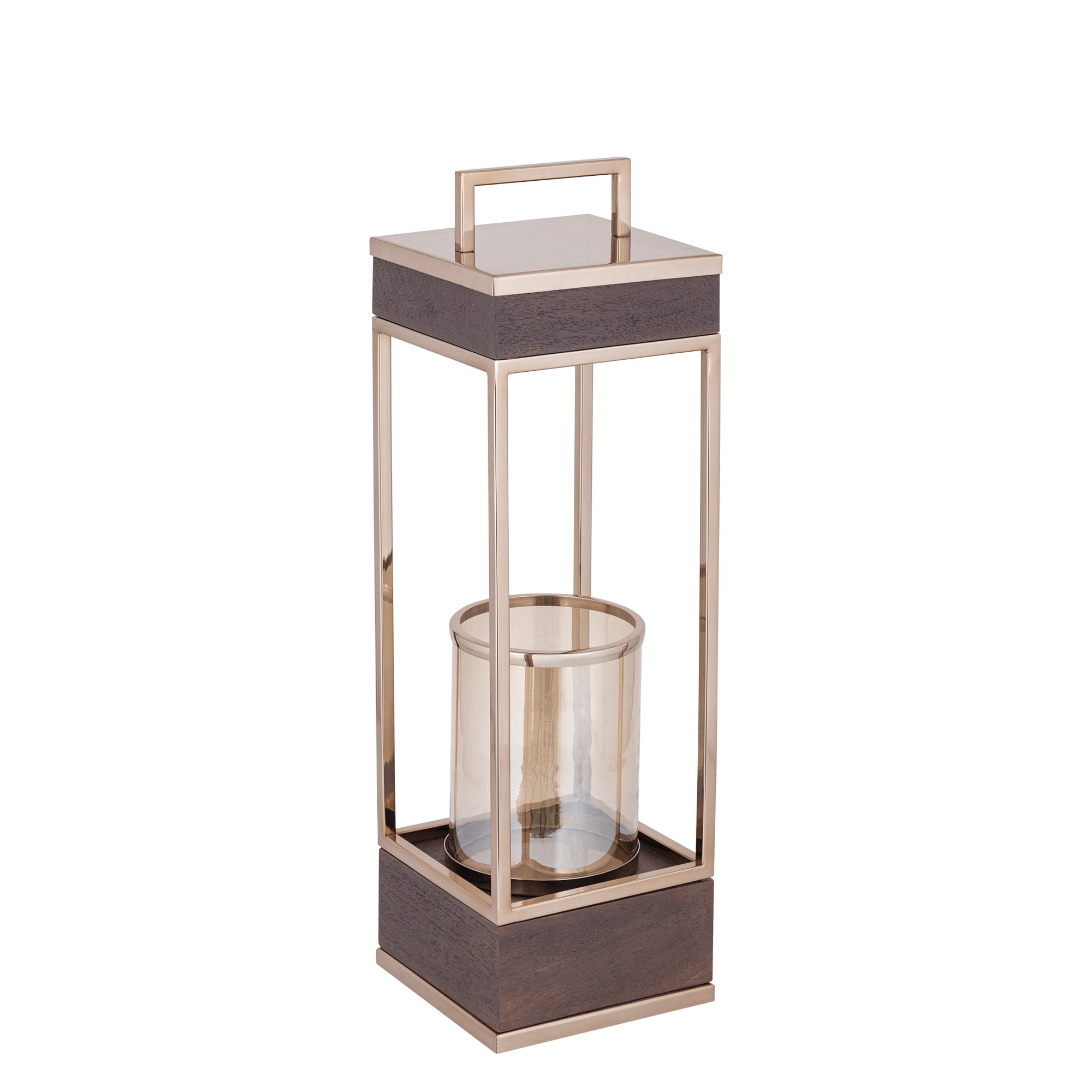 Stanne BrownGold Mangowood Lantern St. Steel Large PTMD