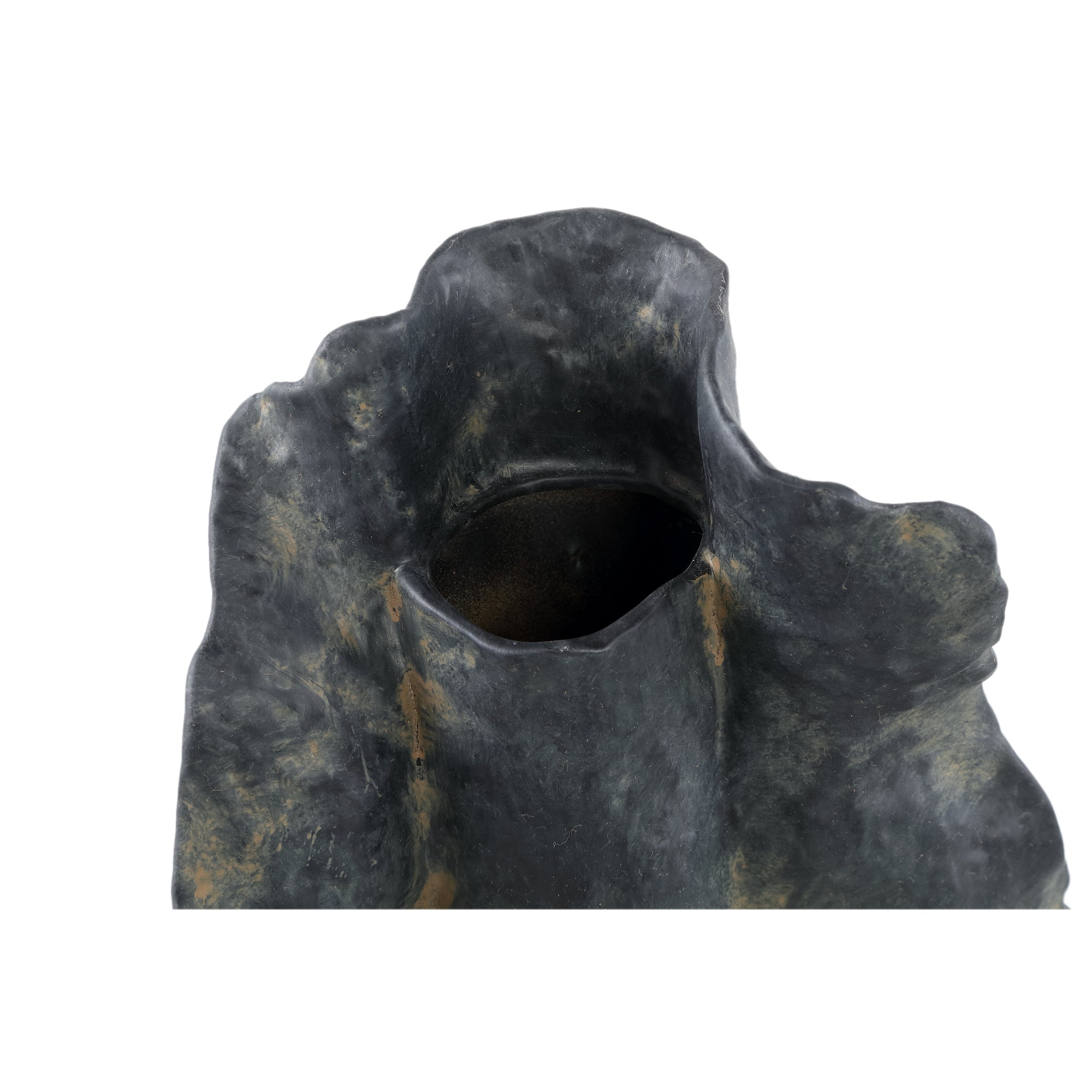 Aleigha Black Ceramic Organic Shaped Vaas L PTMD