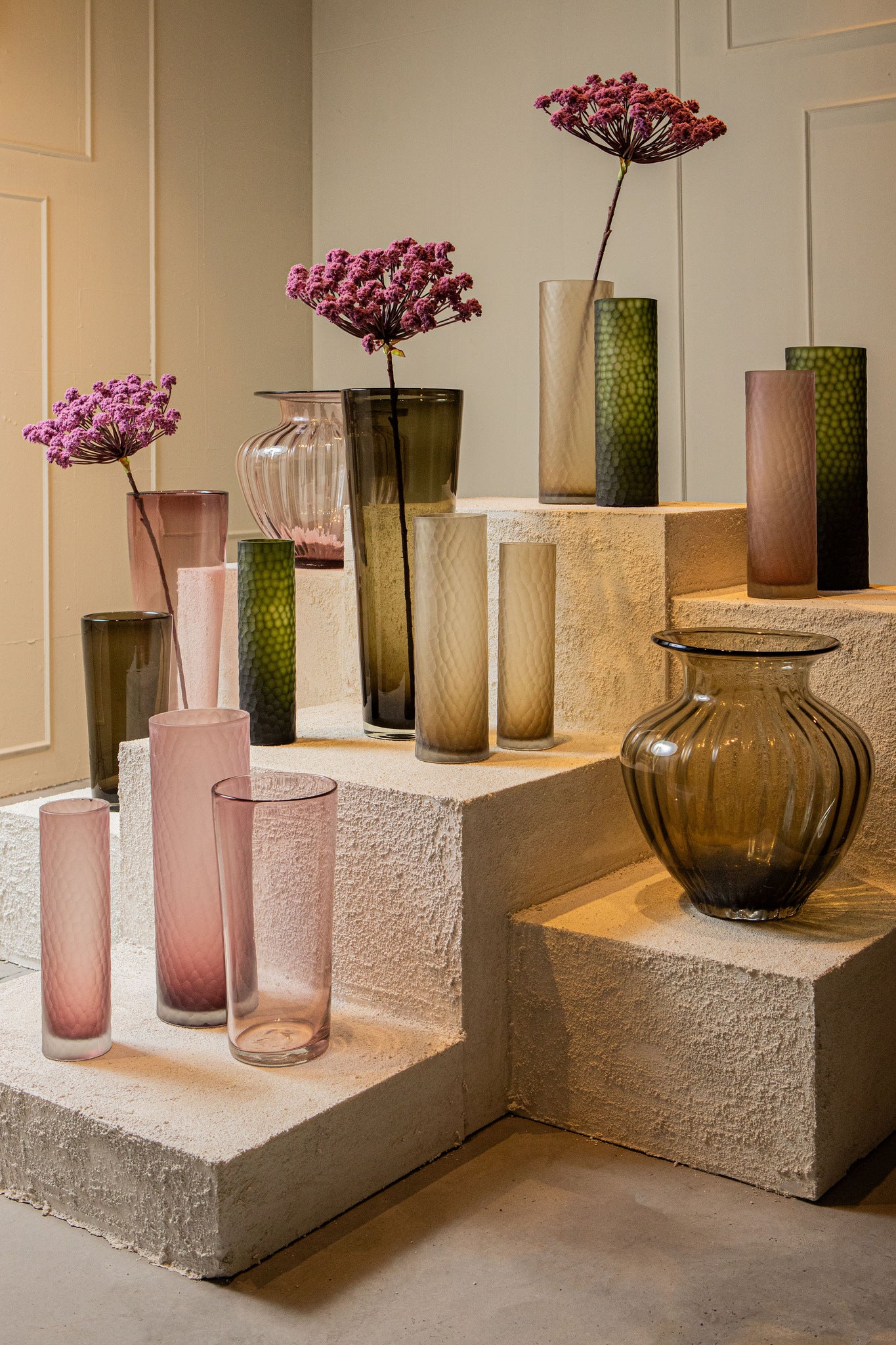 Vaas Marlisha Roze Glas Groot Rond PTMD