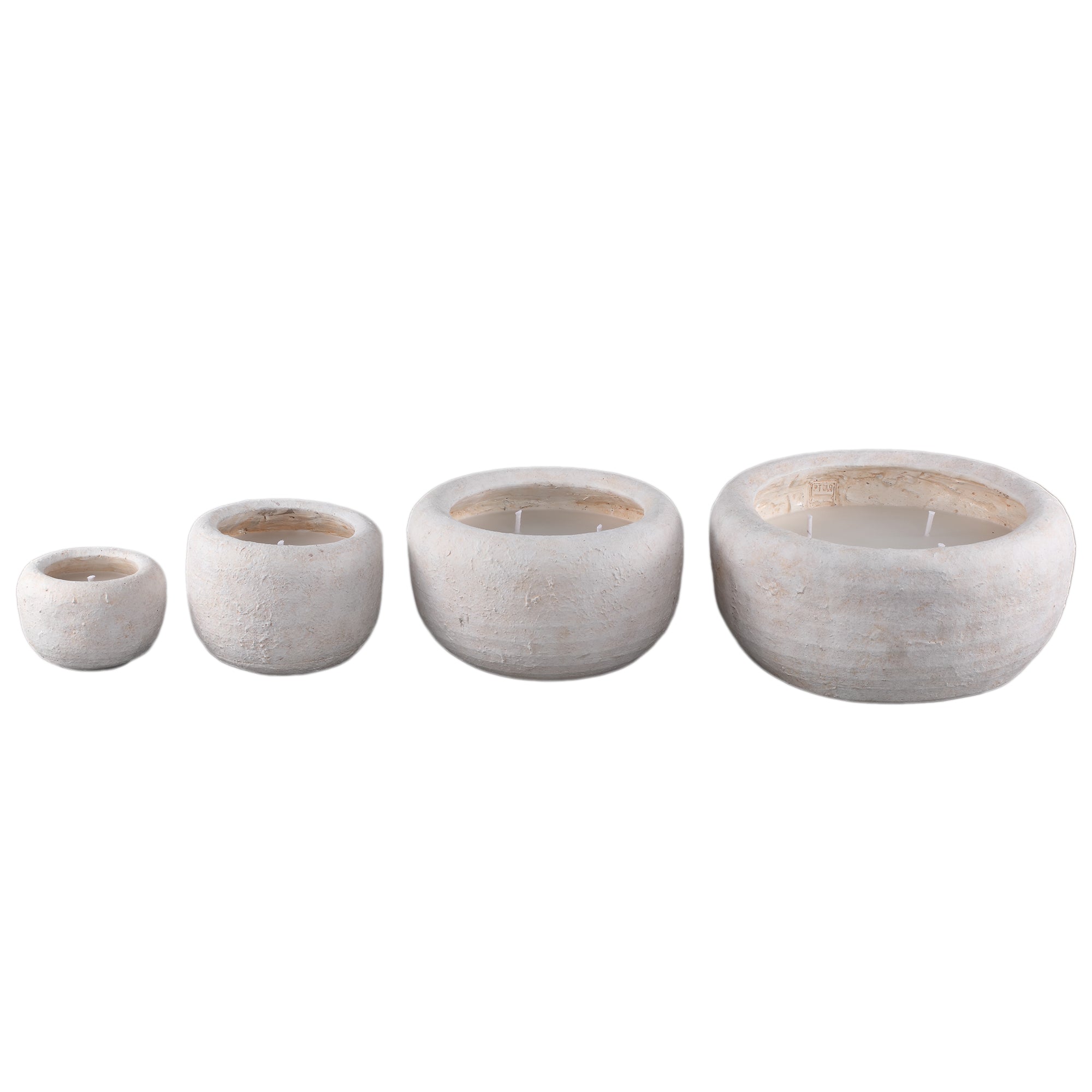 Outdoor Kaars Sarai Wit Cement Rond Extra Large PTMD
