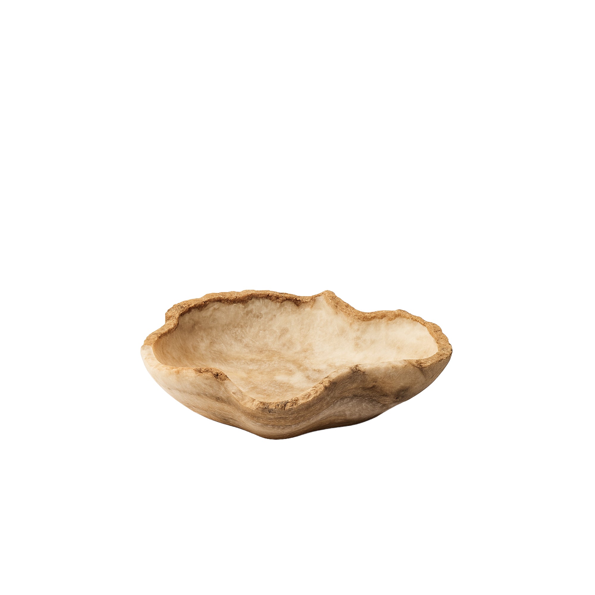 Brooker Natural Onyx Lapis Wavy Shaped Bowl PTMD