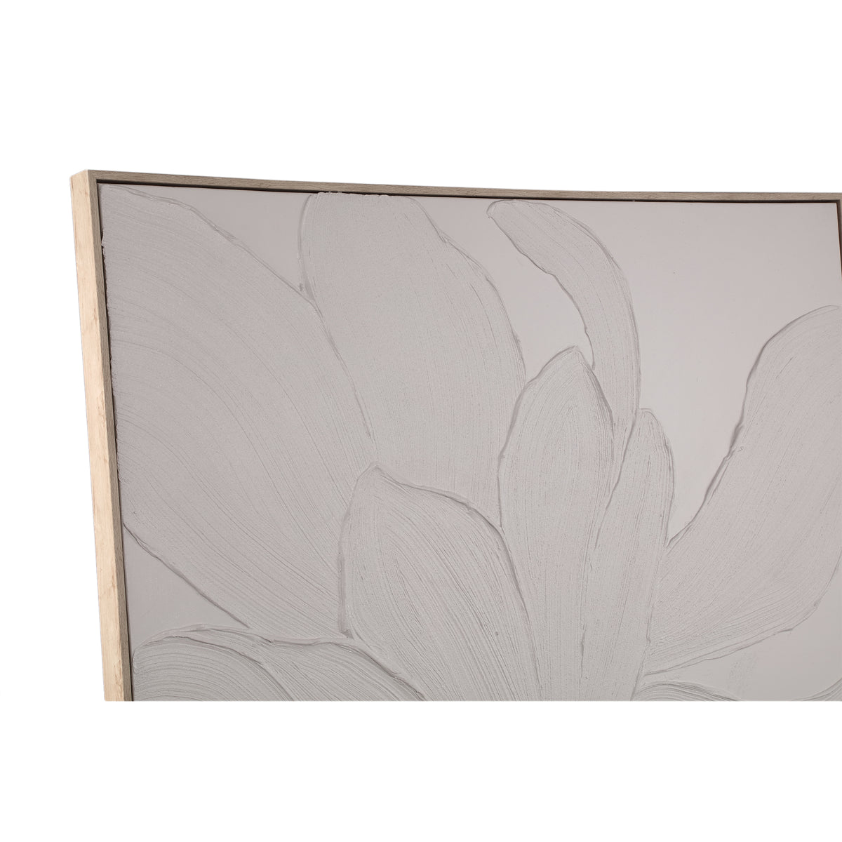 Wandpaneel Florise Crème ingelijst Canvas Bloem B PTMD