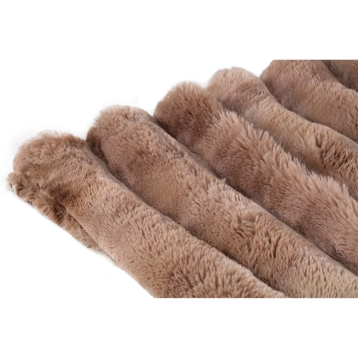 Plaid Divvo Bruin Fake Fur Thick Rib Plaid Large PTMD