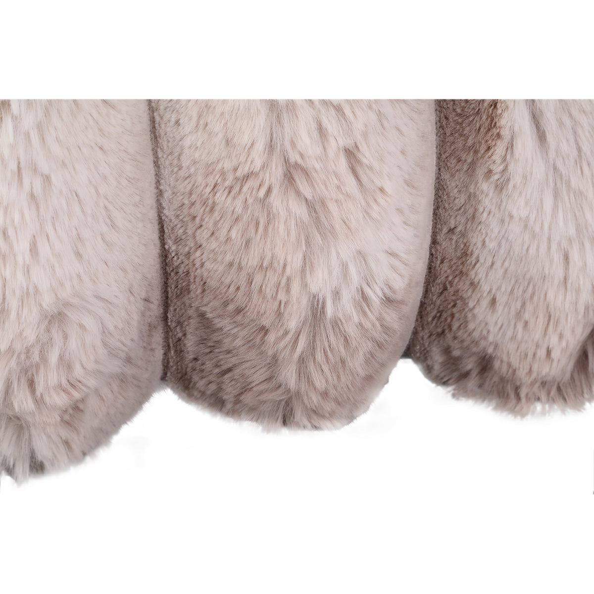 Kissen Divvo Beige Breites Rippenmuster Rechteck PTMD