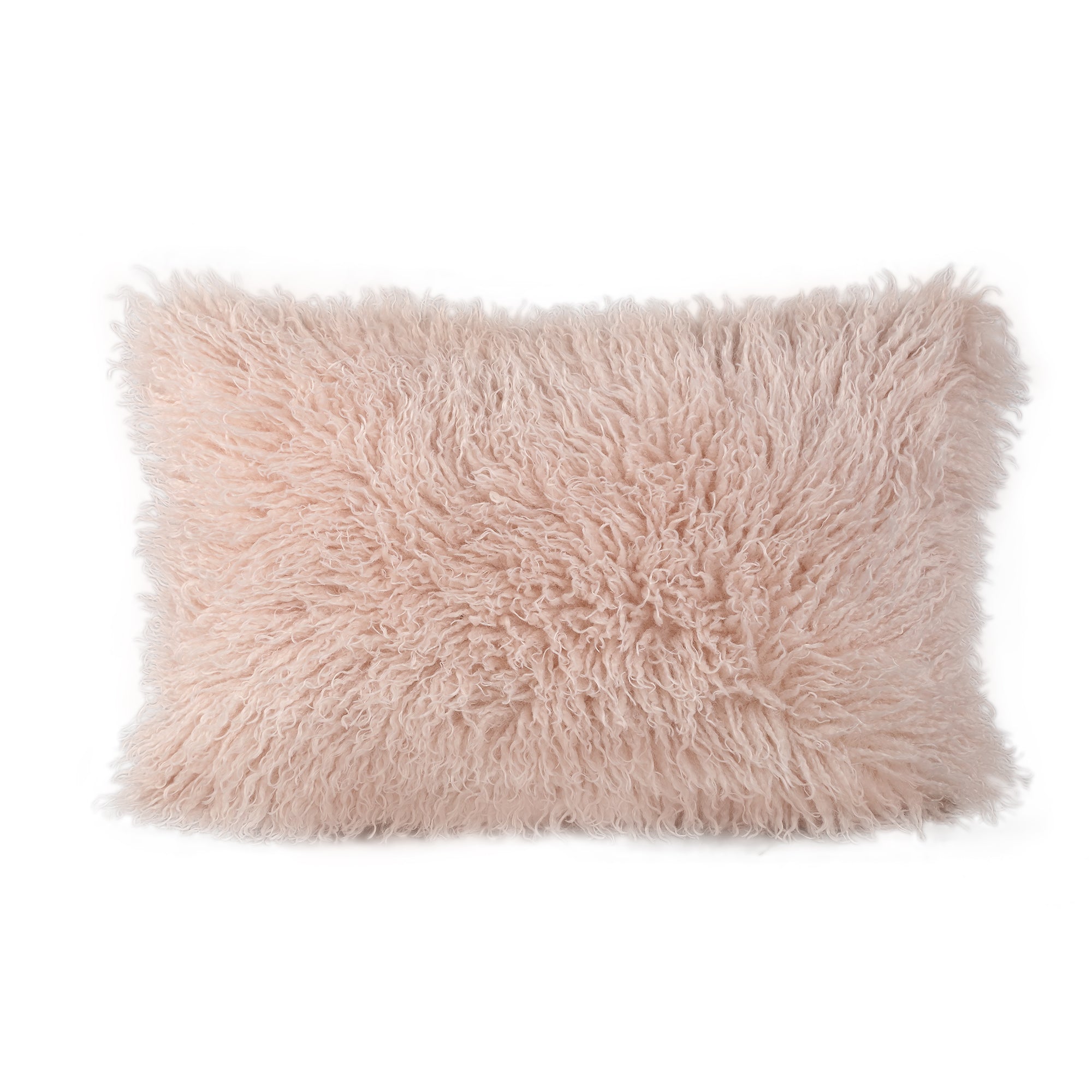 Rexx Beige Fake Sheep Fur Cushion Rectangle PTMD