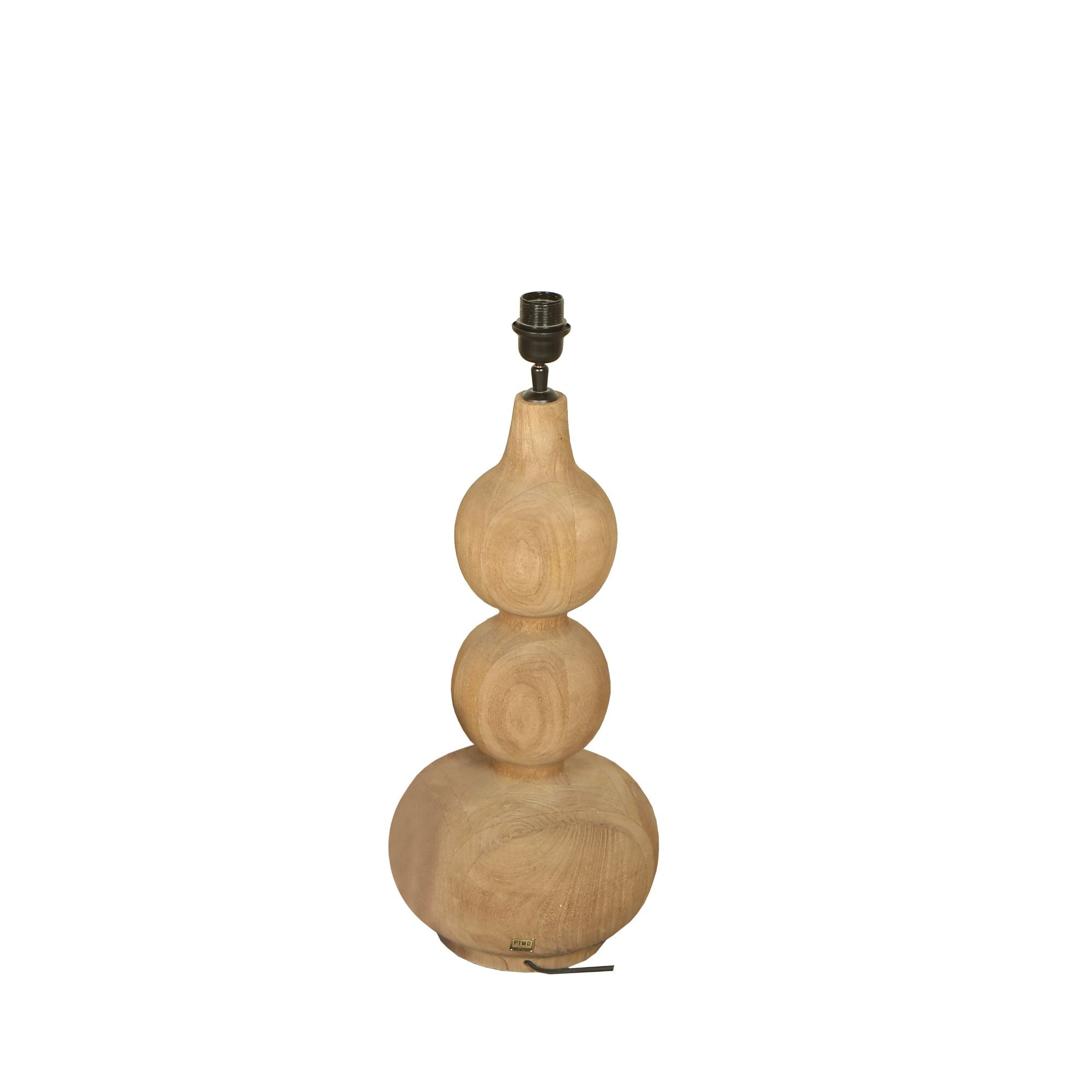 Tafellamp Altus Naturel Mango Hout Smooth Rond PTMD