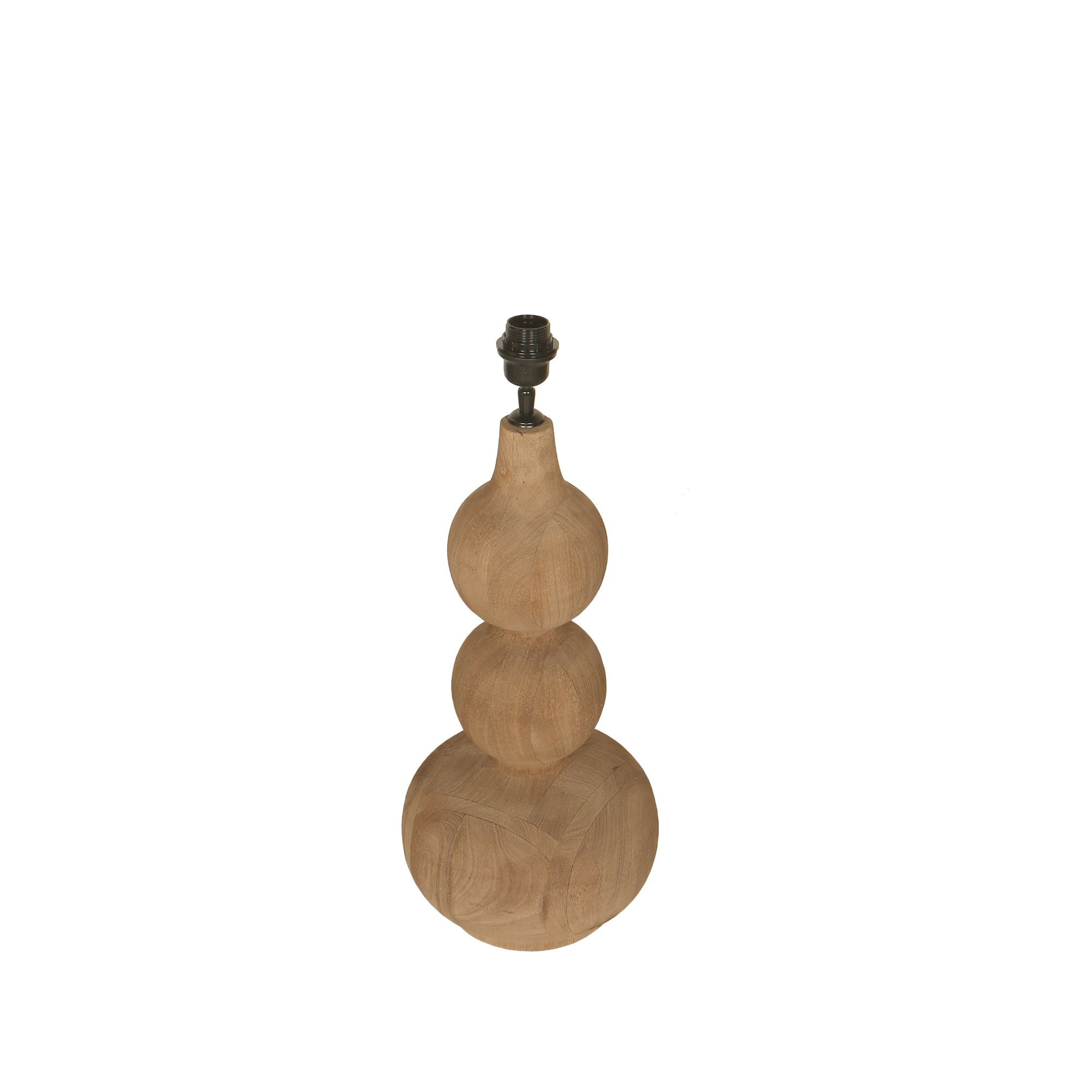 Tafellamp Altus Naturel Mango Hout Smooth Rond PTMD