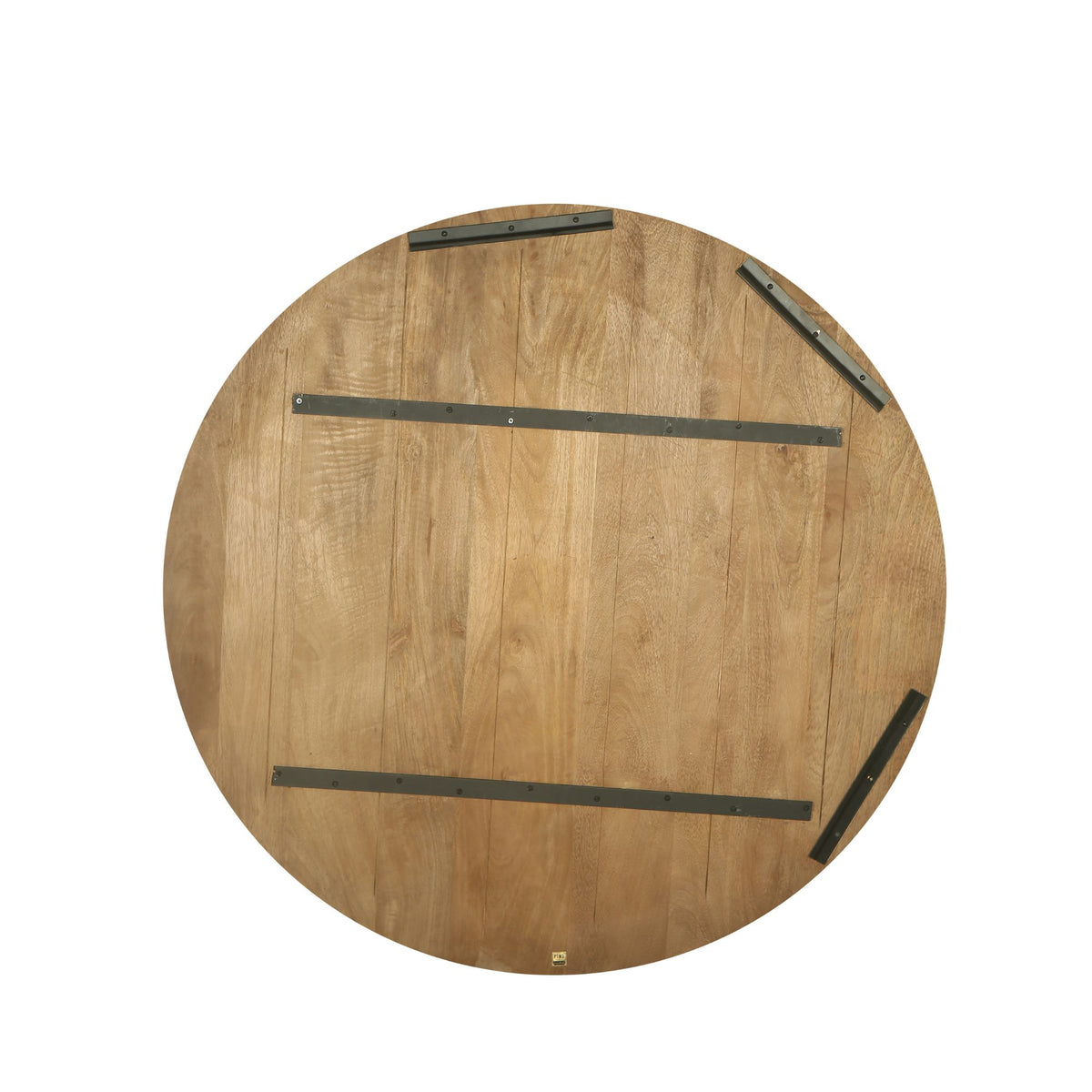 Rundes Wandpaneel Mattin Mangoholz Natur Klein PTMD