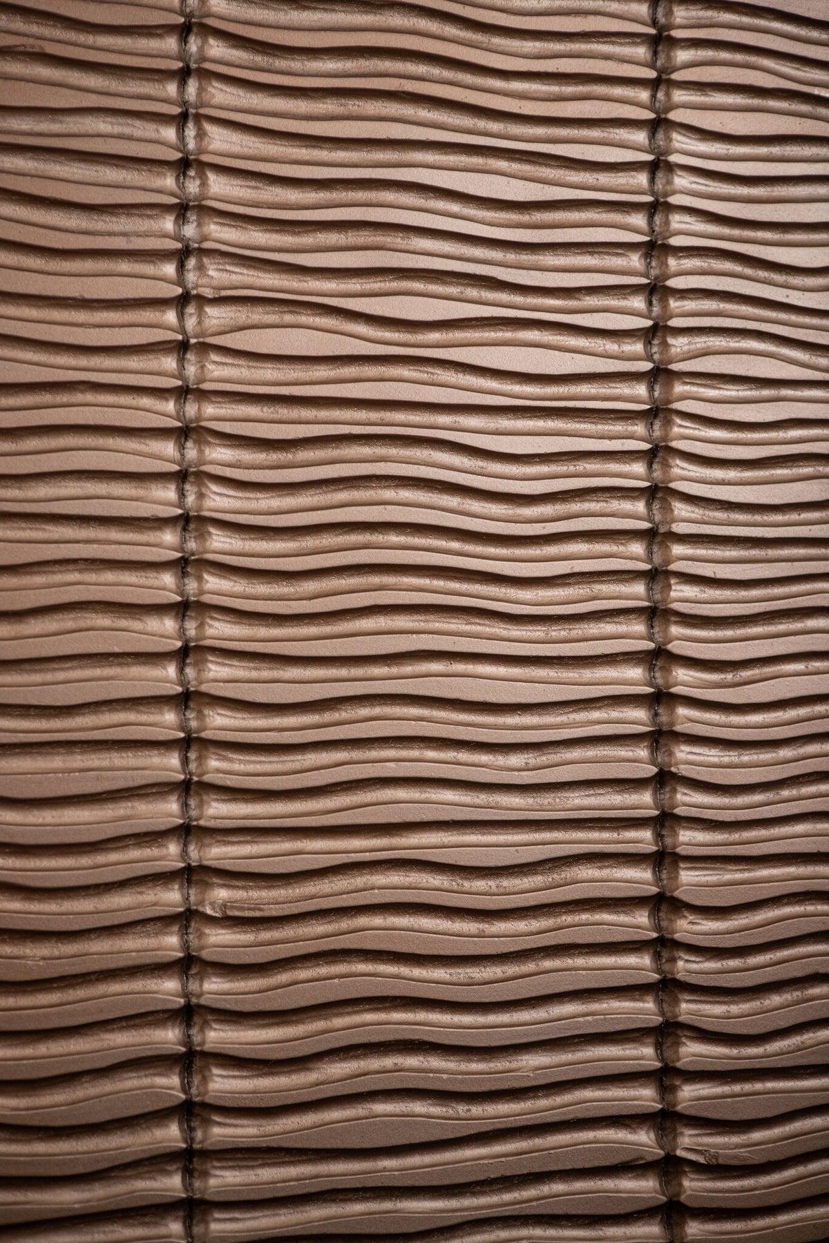 Seline Bronze MDF Wavy Stripe Layer Wall Panel L PTMD