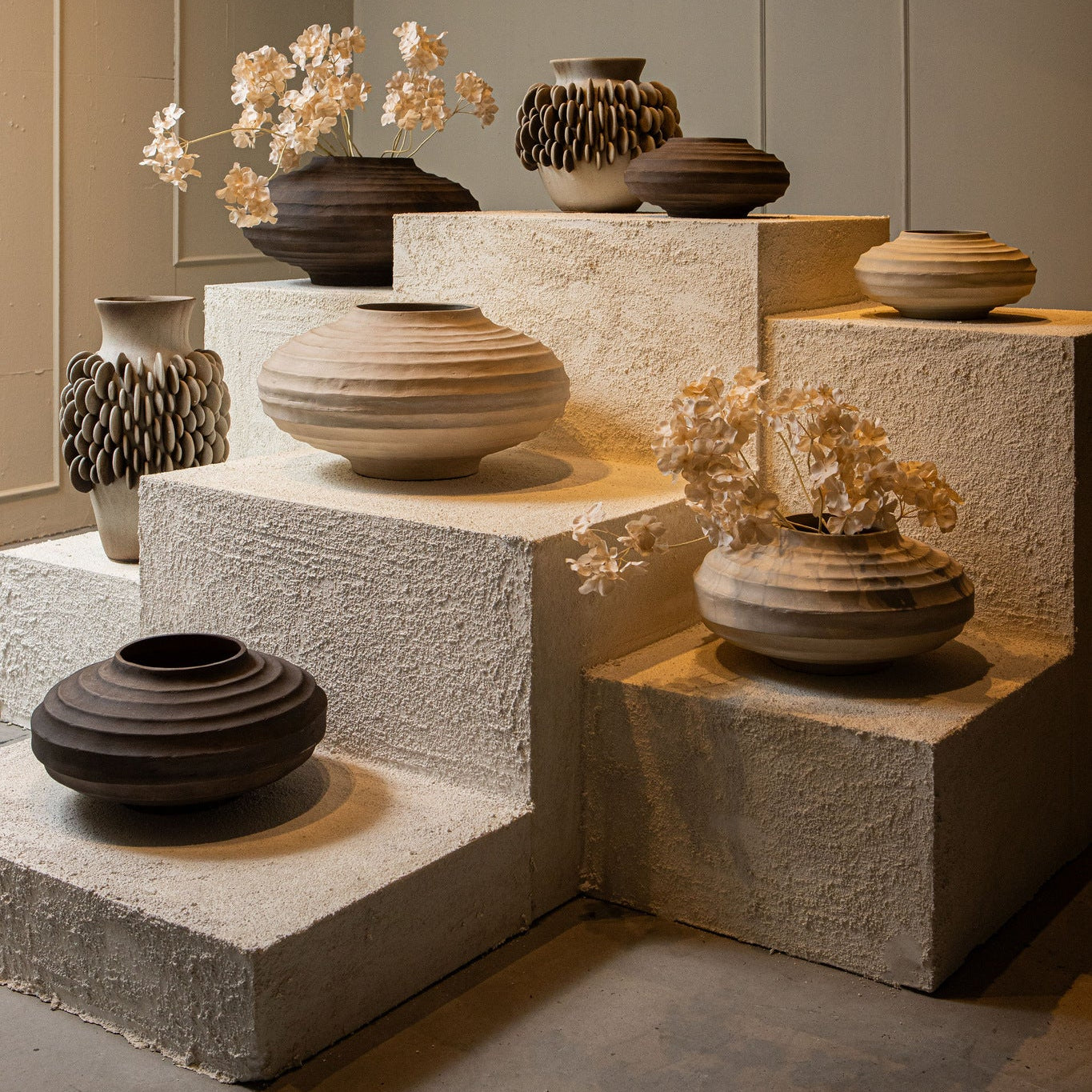 Kody Beige Stone Wash casted alu ribbed pot S PTMD