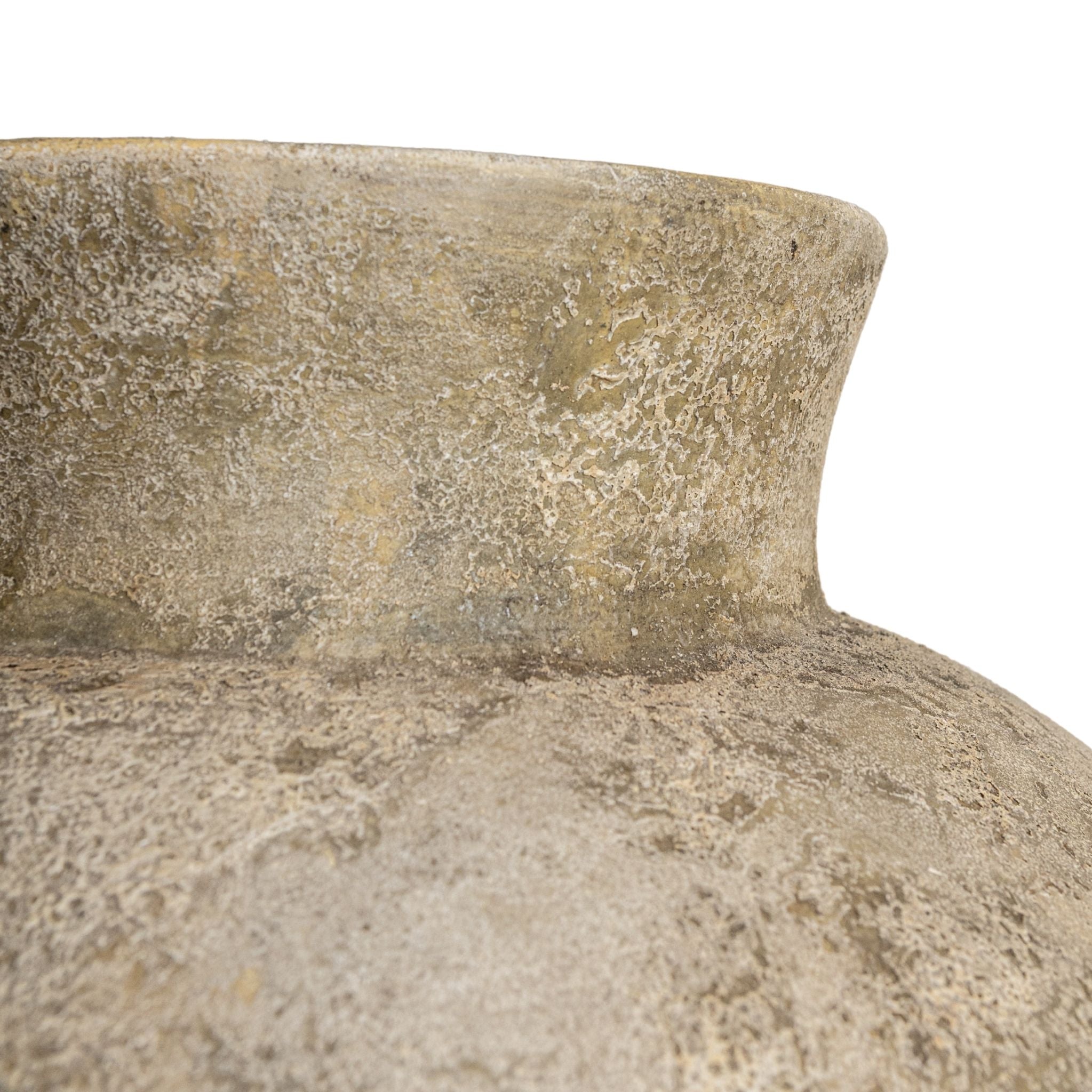 Pot Gisel Beige Cement Fiber Hoog Groot PTMD