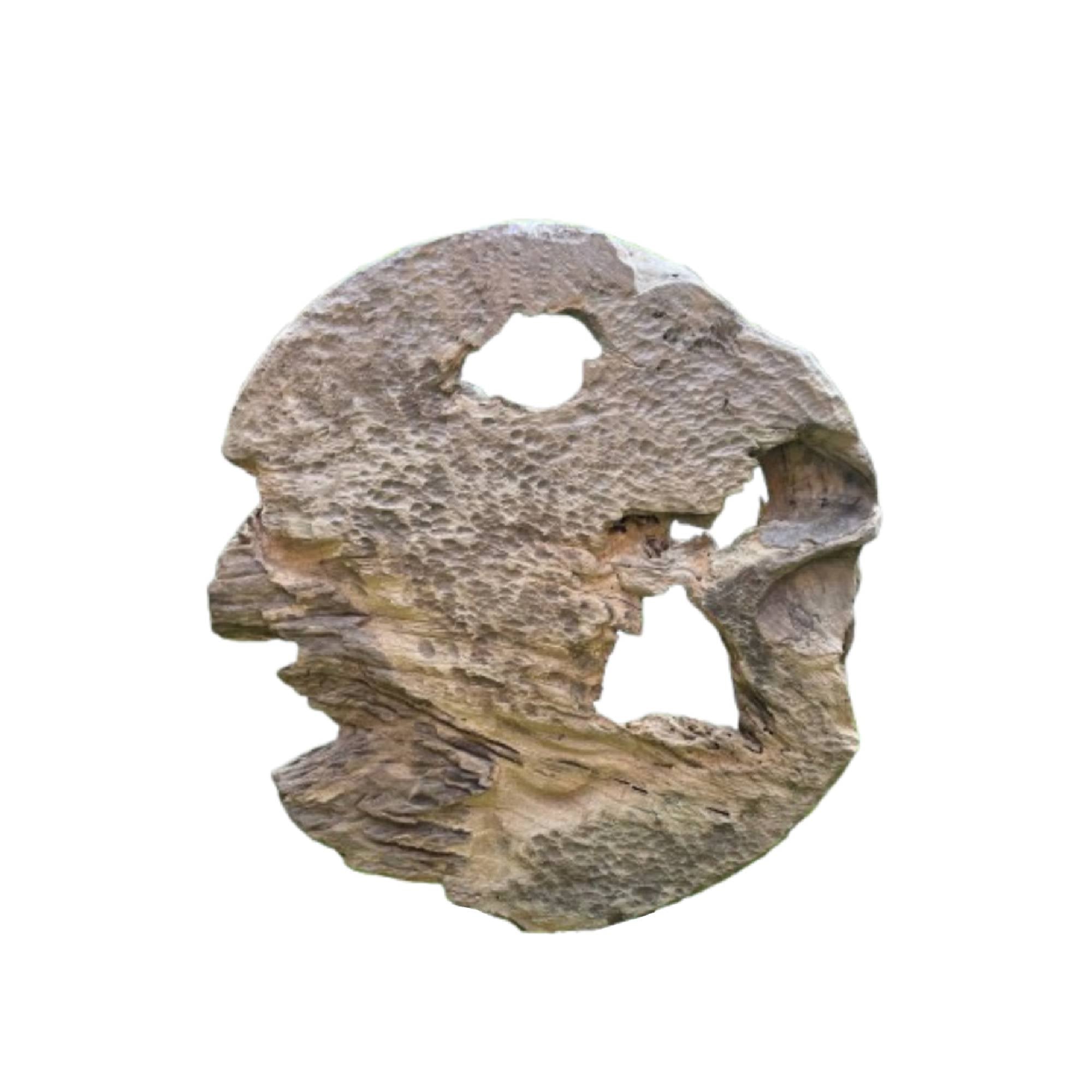 Rond Wandpaneel Roch Teakhout Opengewerkt Large PTMD