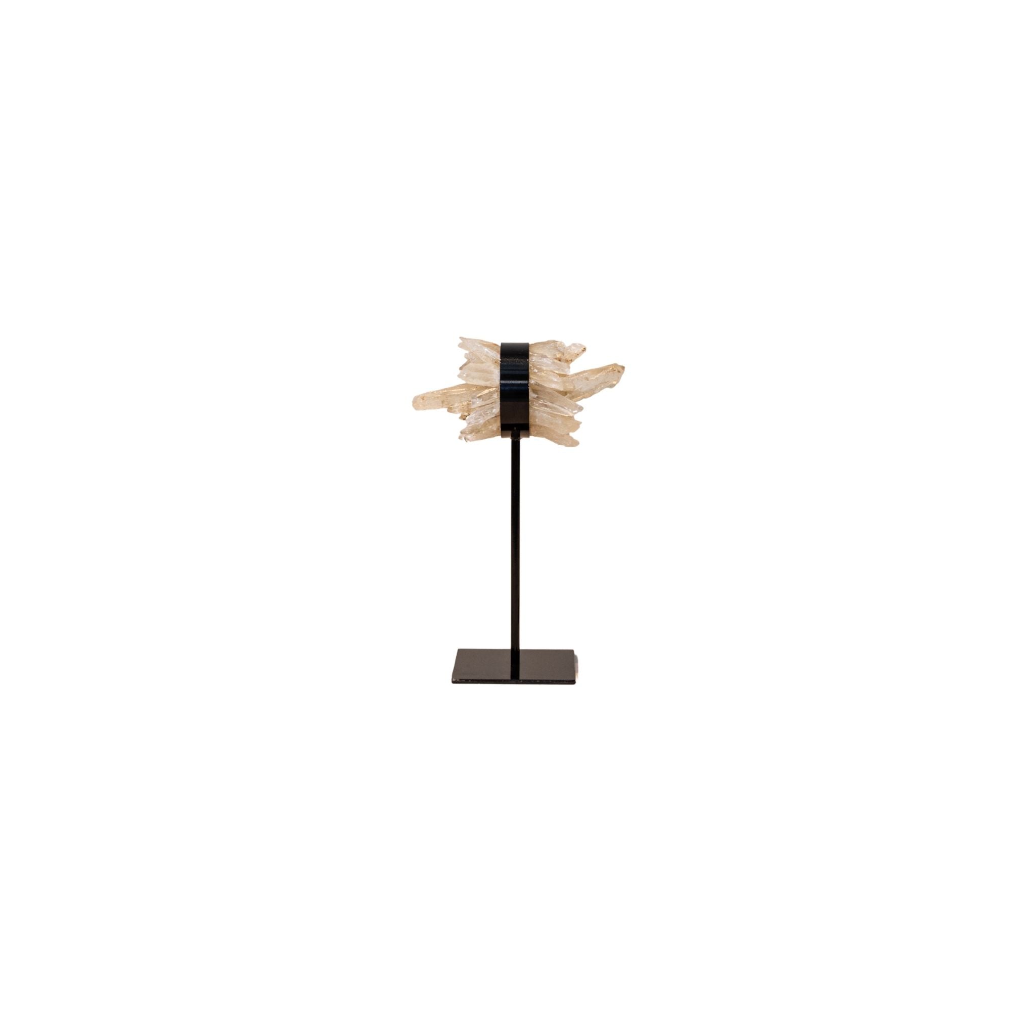 Yerin Natural Quartz Mineral Cluster Deco Statue M PTMD