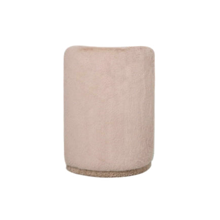 Poef Brandon Beige Stof Rond Pouf Met Rugleuning PTMD