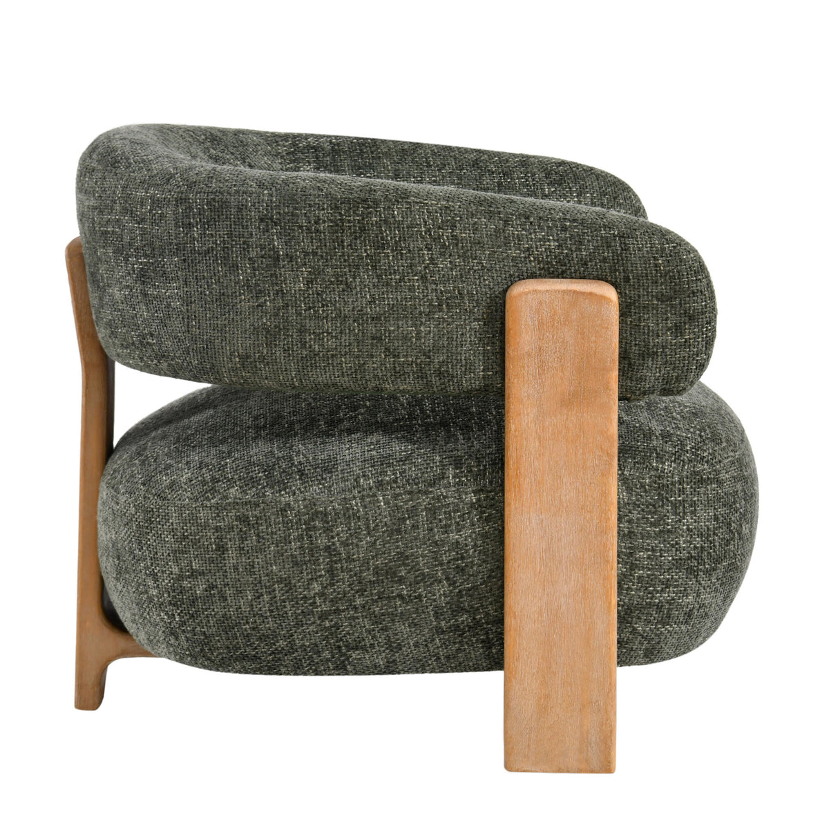 Mire Green Fauteuil Legacy 10 Olive Rubber wood PTMD