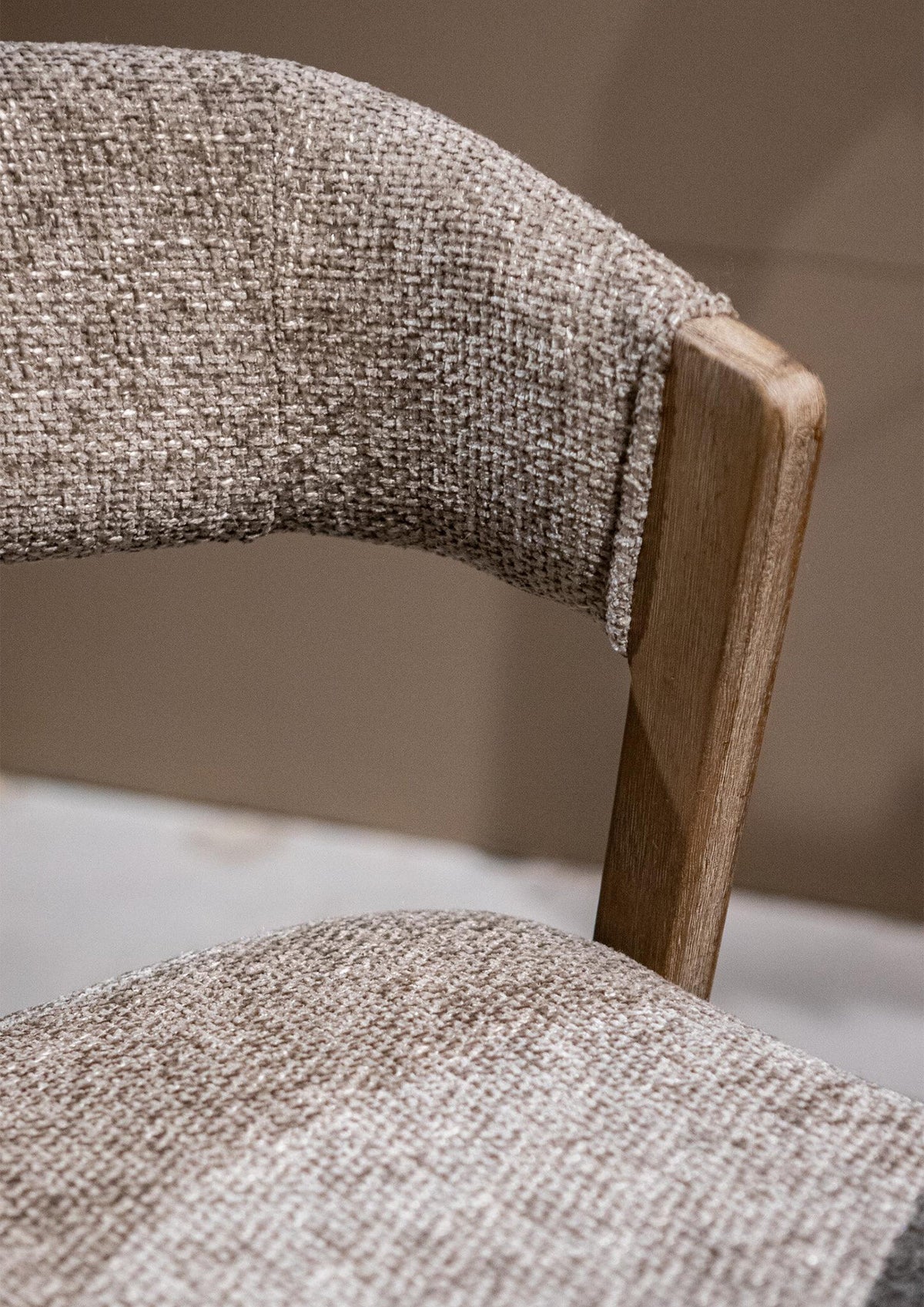 Eetkamerstoel Kael Taupe Legacy 3 Mink Rubberhout Set van 2PTMD