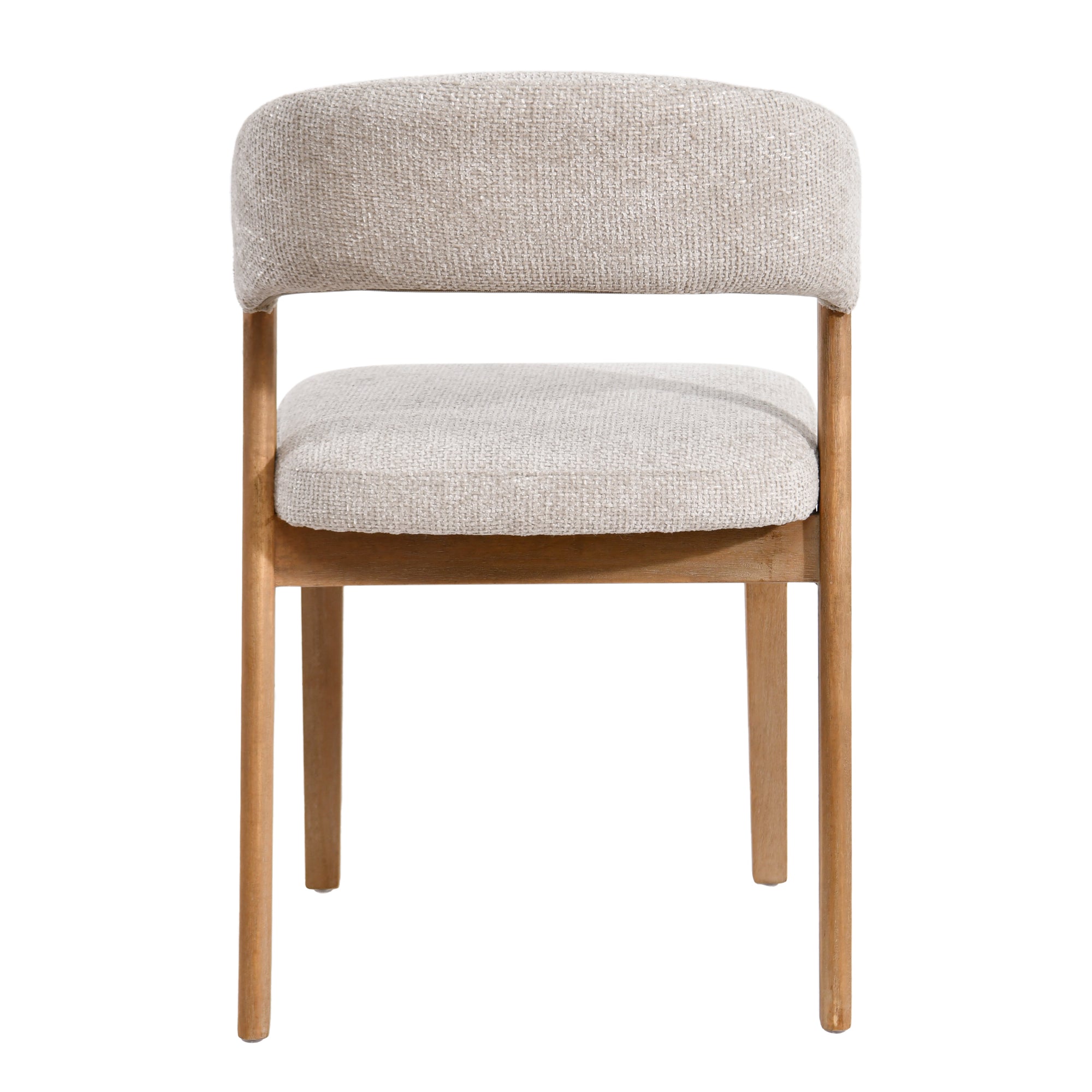 Eetkamerstoel Kael Creme Legacy 15 Dove Rubberhout Set van 2 PTMD