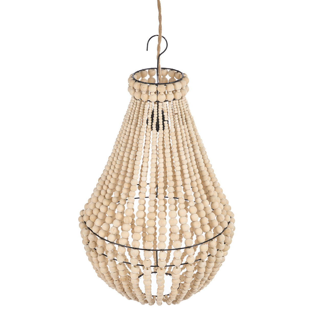 Kroonluchter Teardrop Naturel Medium Bazar Bizar
