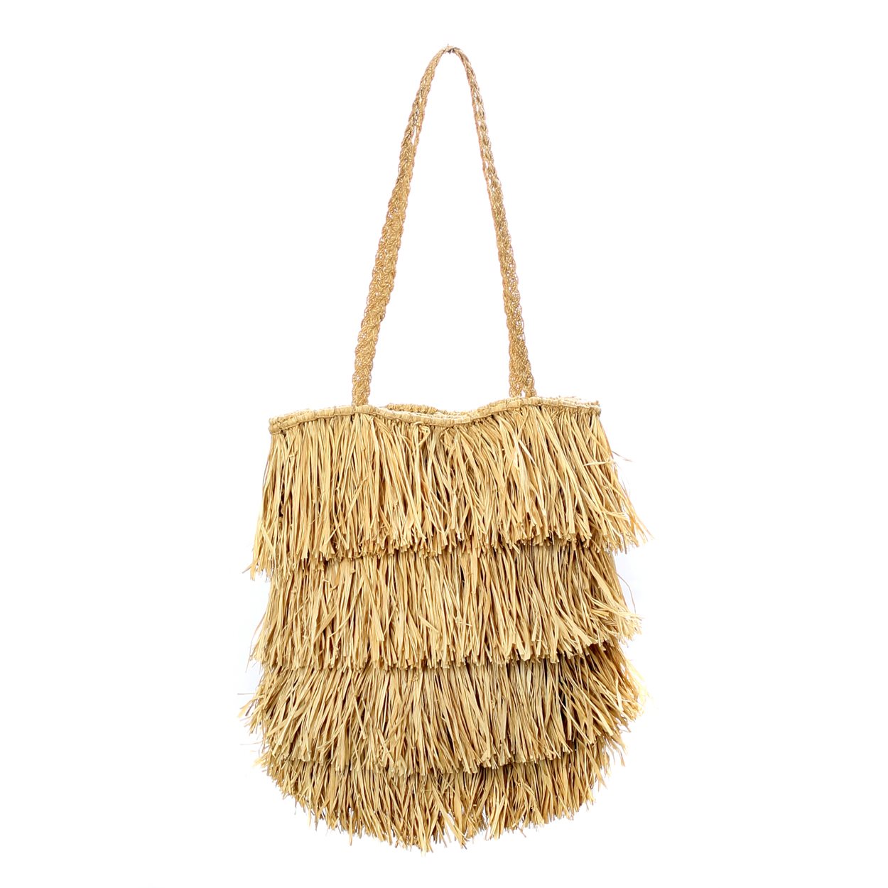 The Raffia Bahamas Tas - Natural