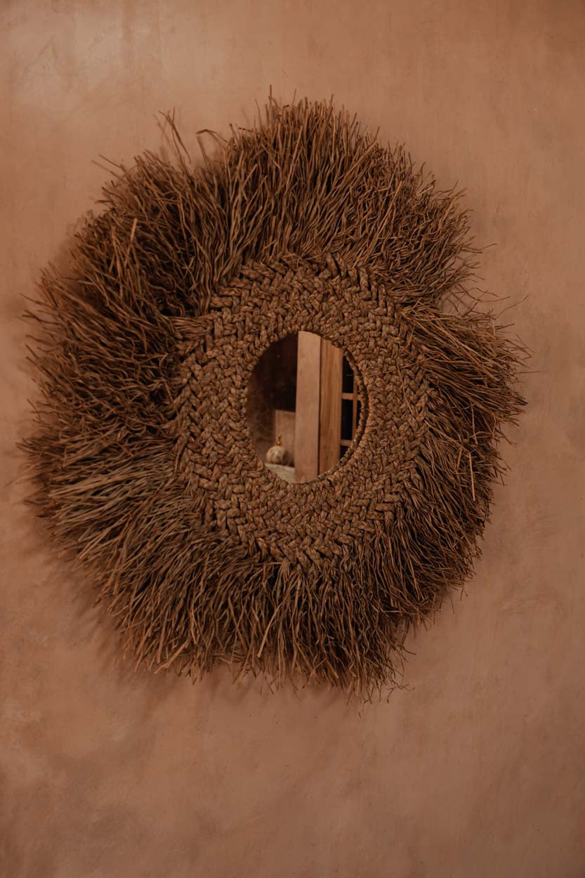 De Early Monday Spiegel - Naturel 75x75cm