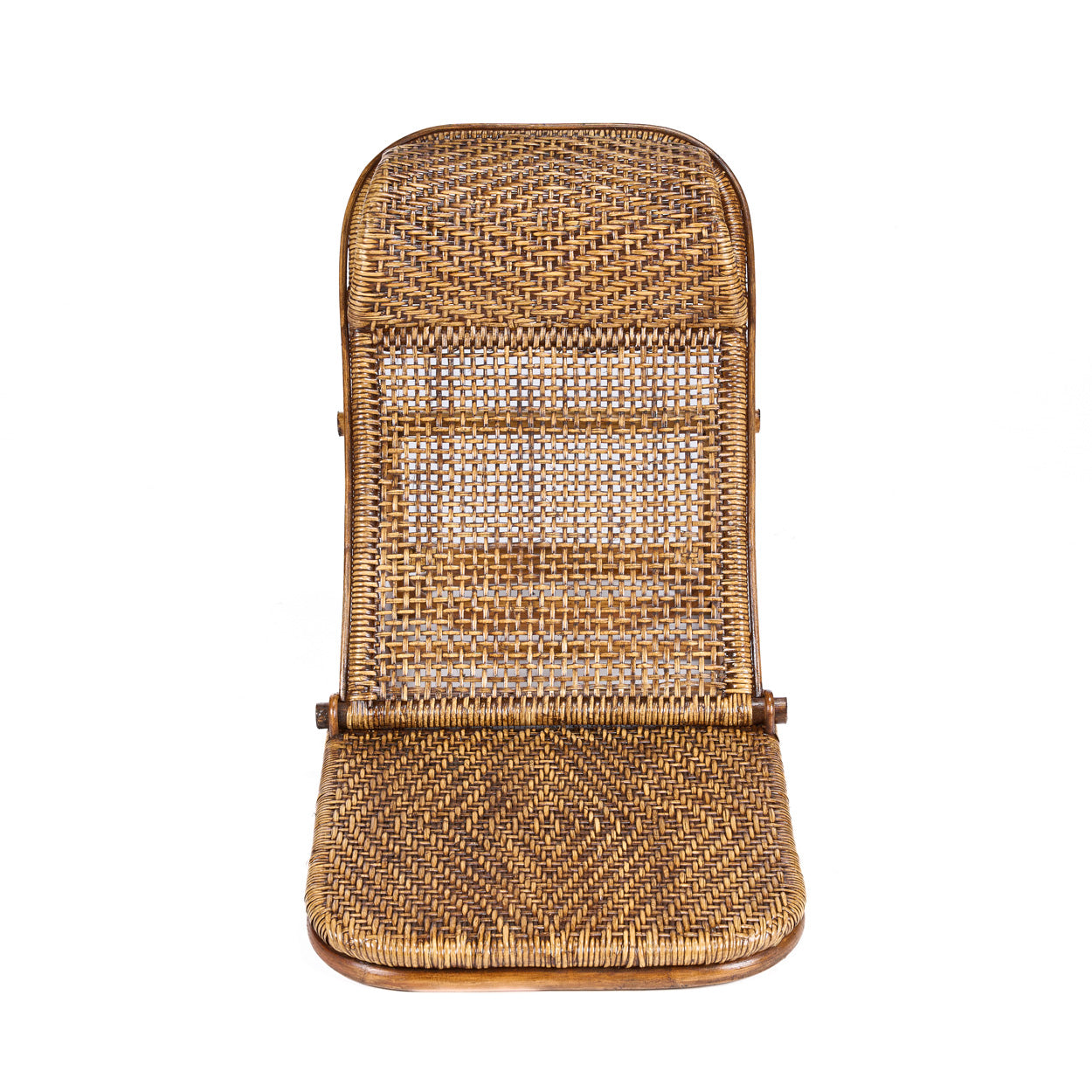 De Rattan Vloer Lounger Donker Walnoot Bazar Bizar