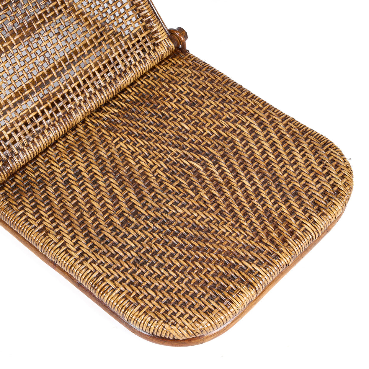 De Rattan Vloer Lounger Donker Walnoot Bazar Bizar