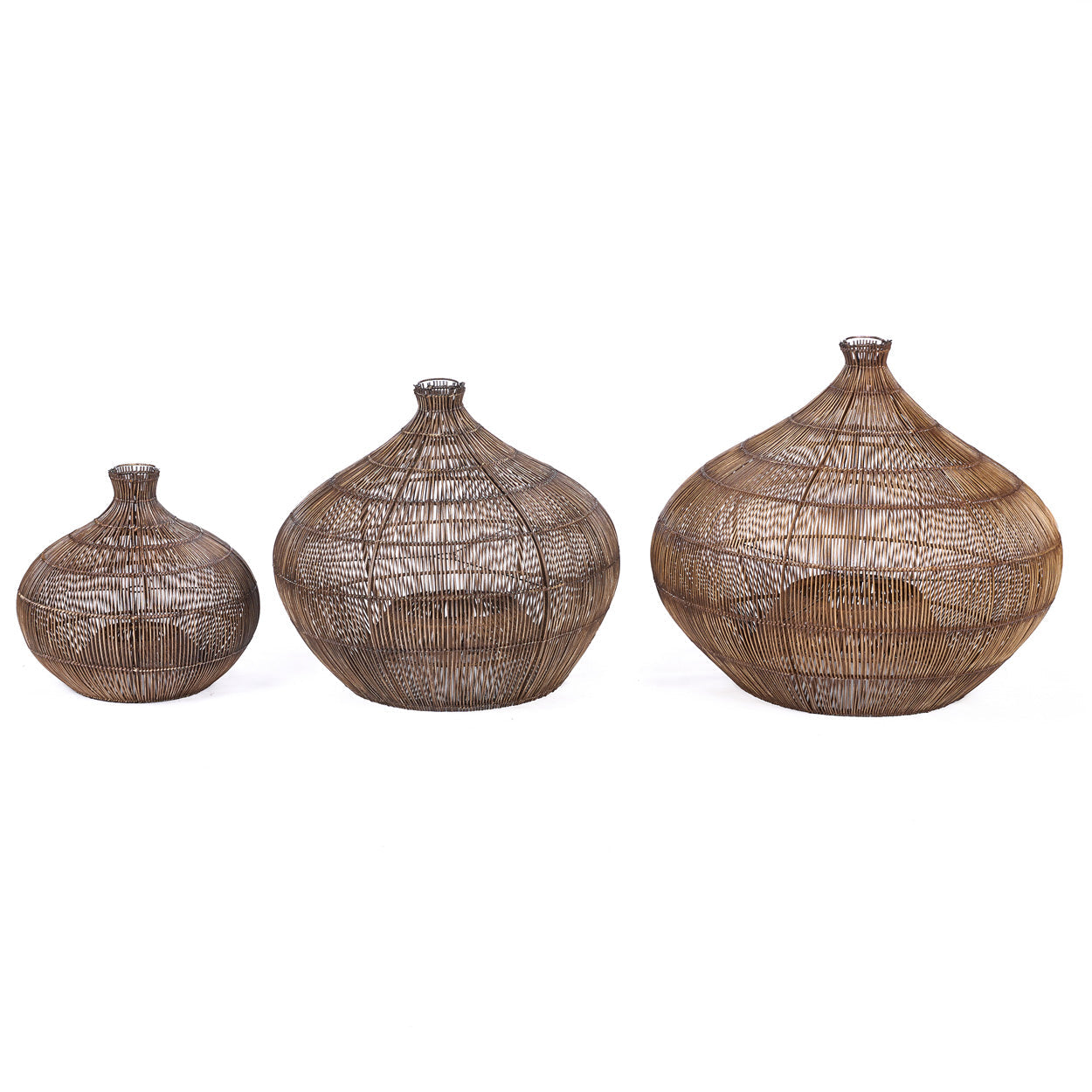 De Desert Gourd Hanglamp Donker Walnoot Large Bazar Bizar