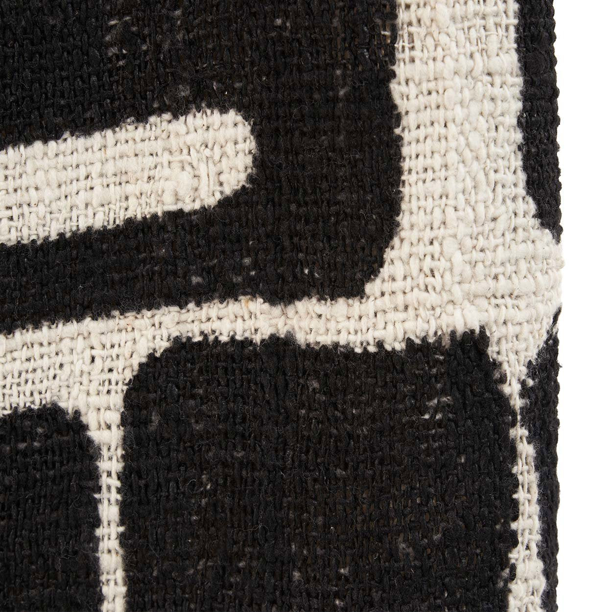De Aztec Bedsprei/ Plaid Naturel Zwart Bazar Bizar