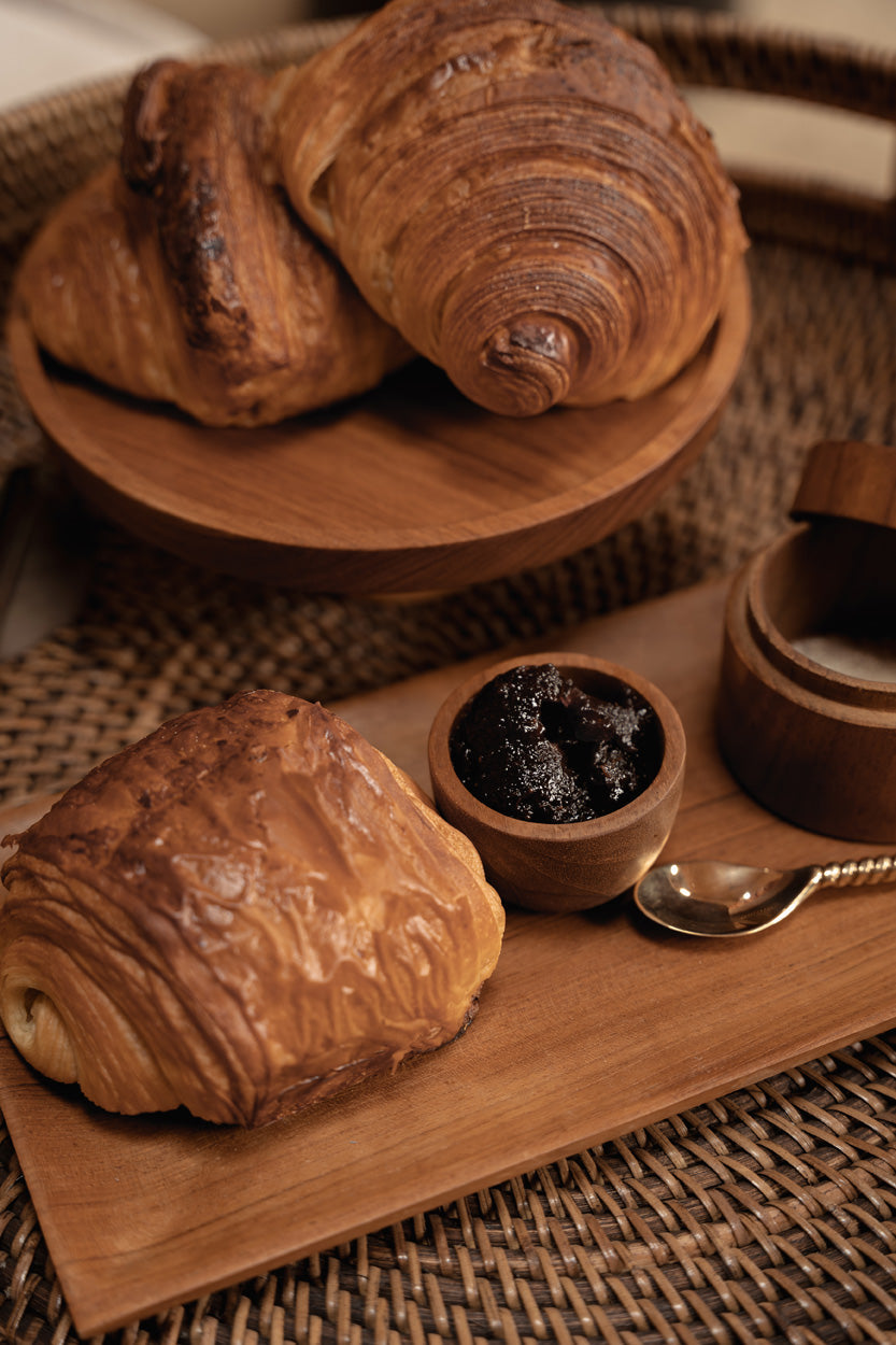 De Teak Root Taart Plateau - M