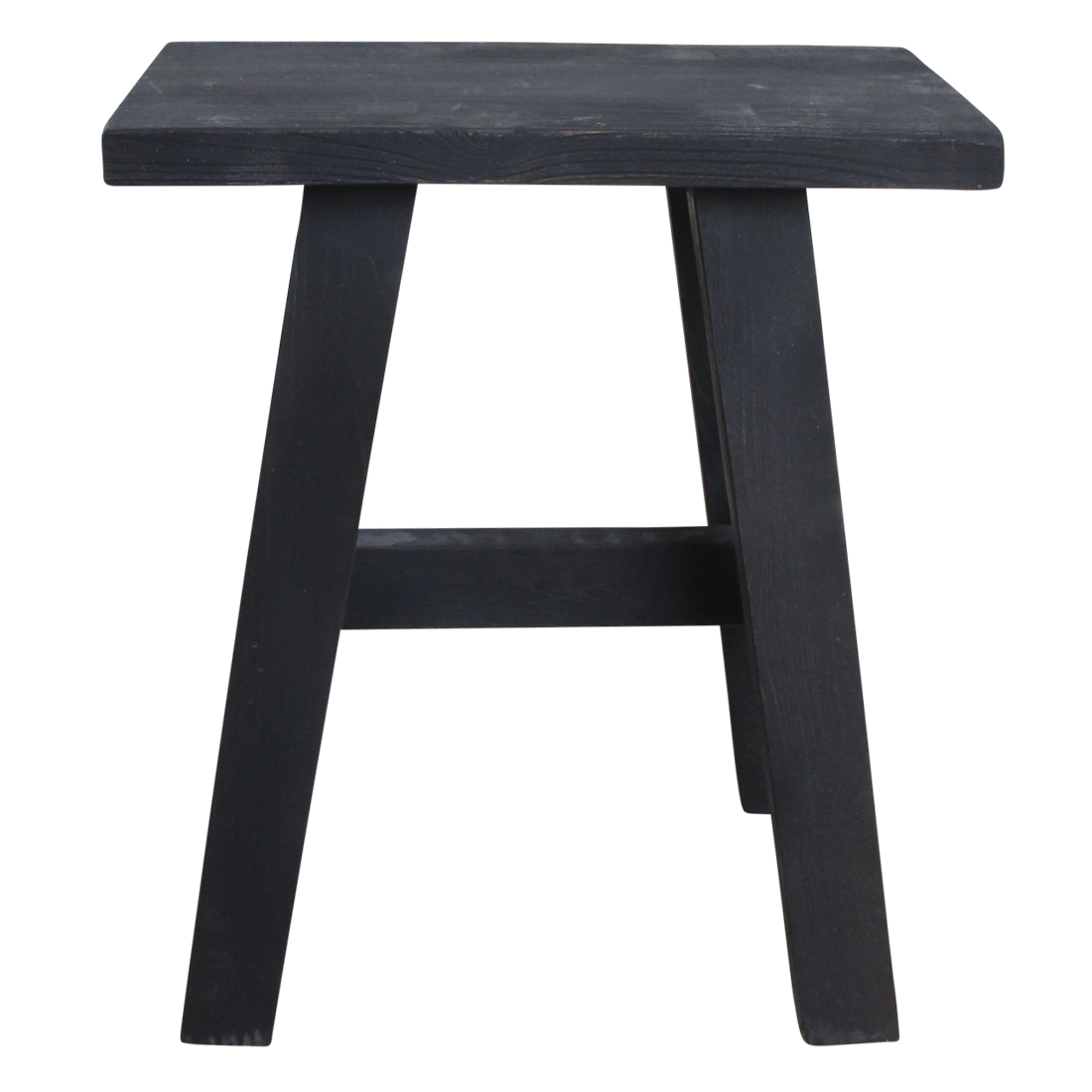 Houten Bankje Factory Zwart Gerecycled Hout Raw Material