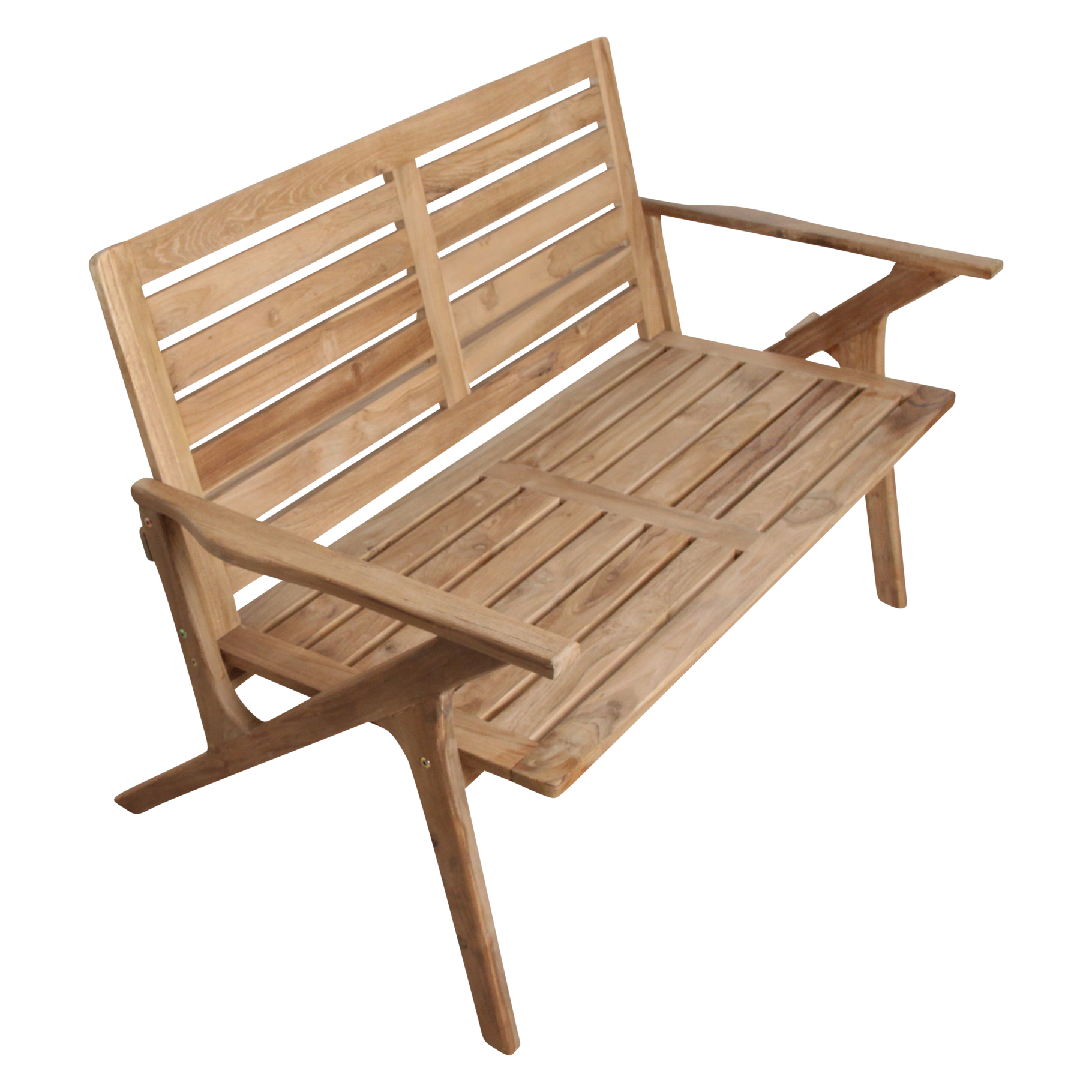 Tuinbank Odin Naturel Teakhout 122cm Raw Materials