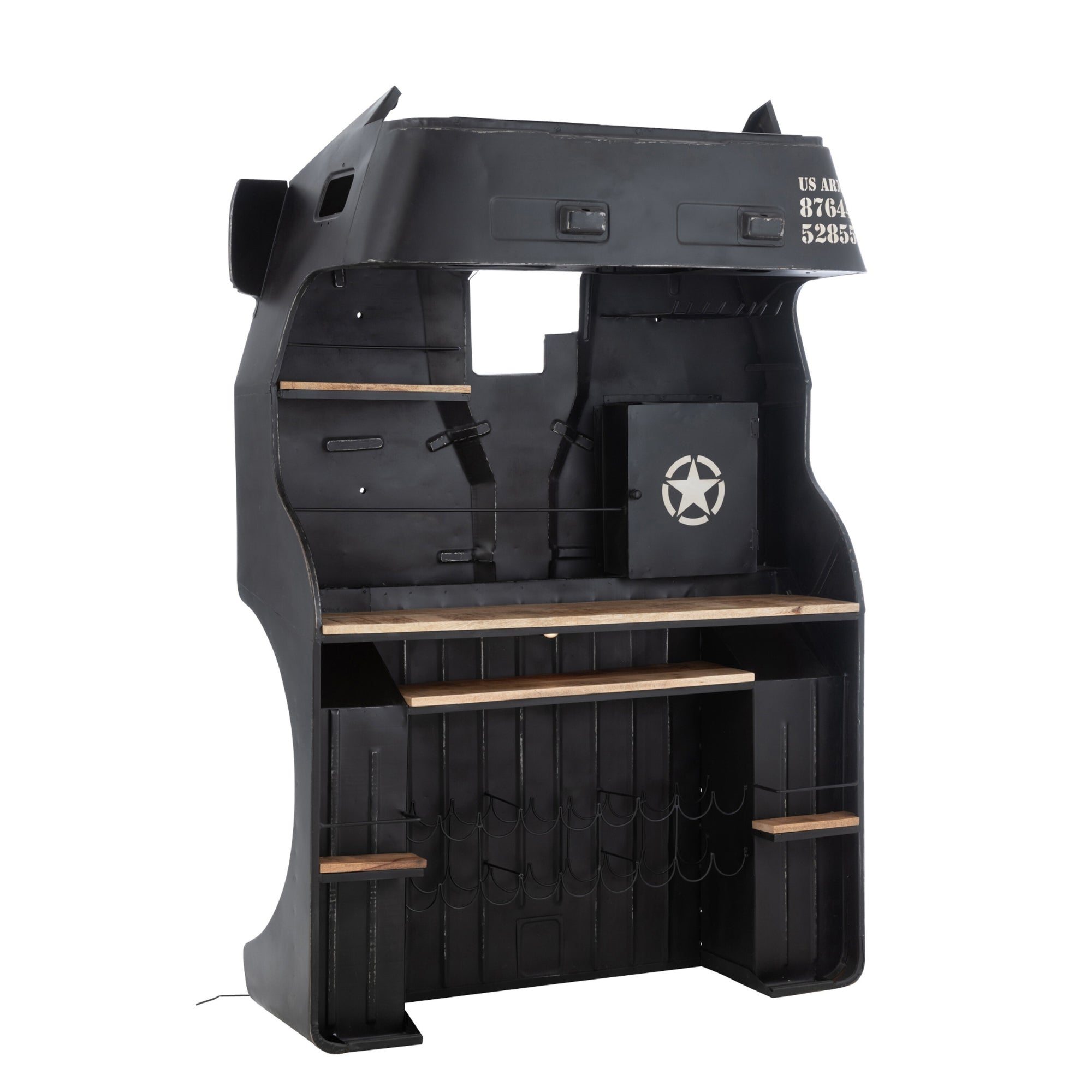 Barmeubel Vrachtwagen Ijzer/Mangohout ZwartJ-Line