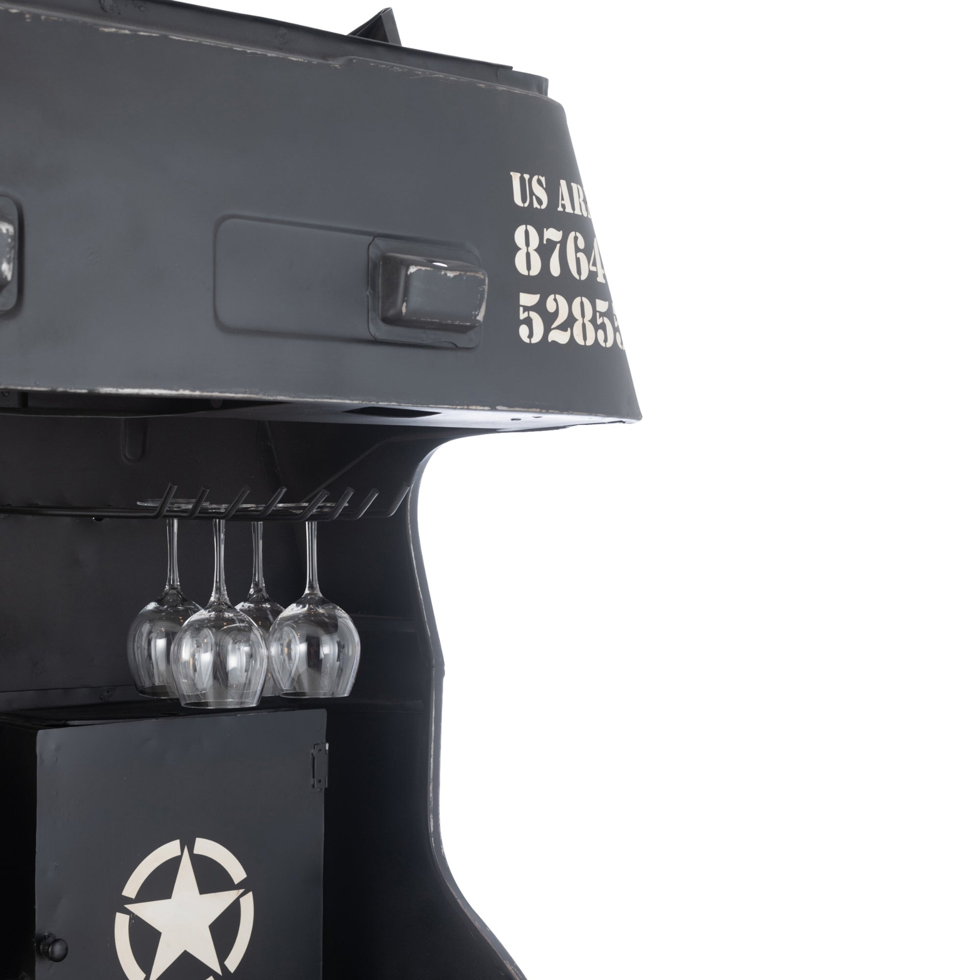 Barmeubel Vrachtwagen Ijzer/Mangohout ZwartJ-Line