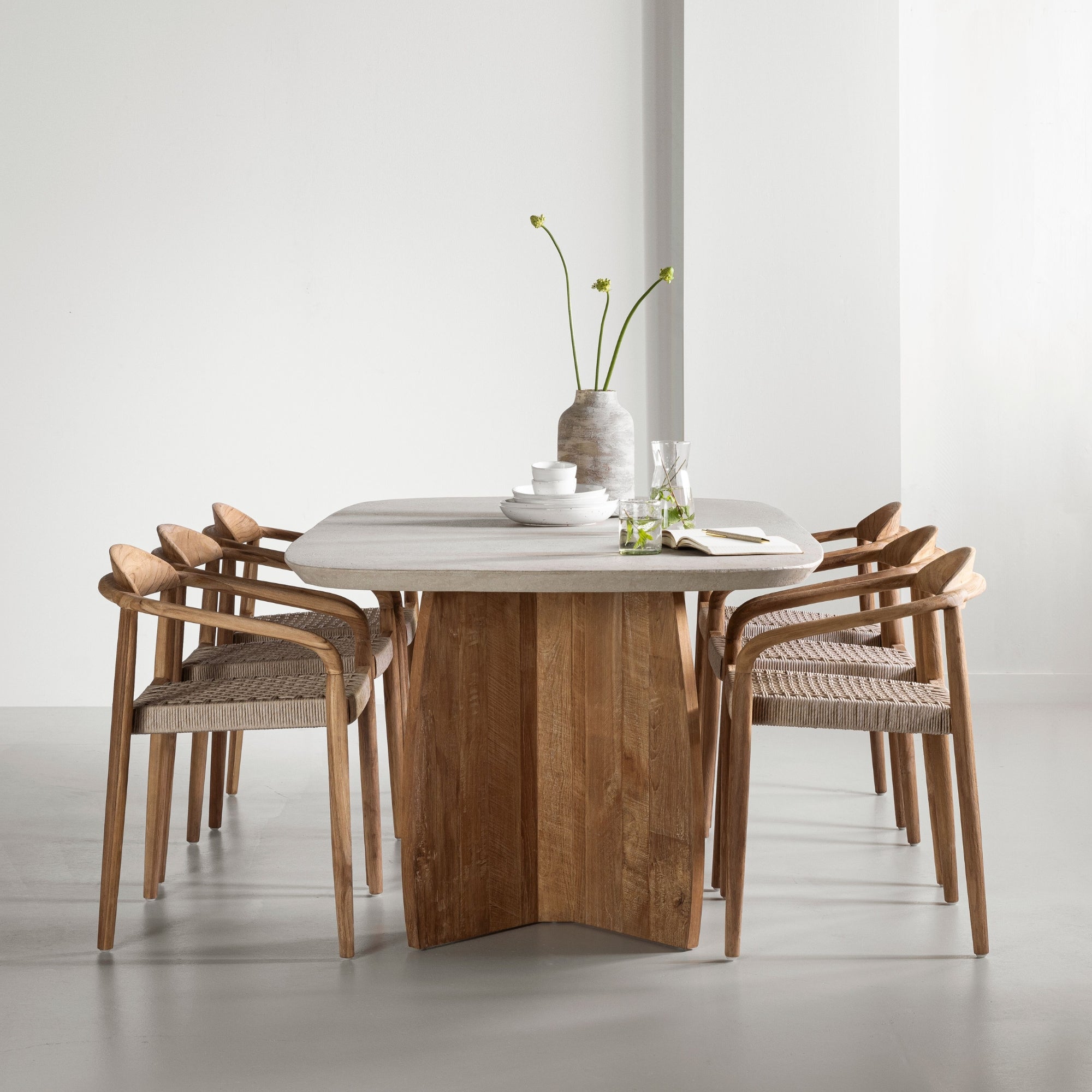 DTP Home Nova Eettafel Travertin 250cm