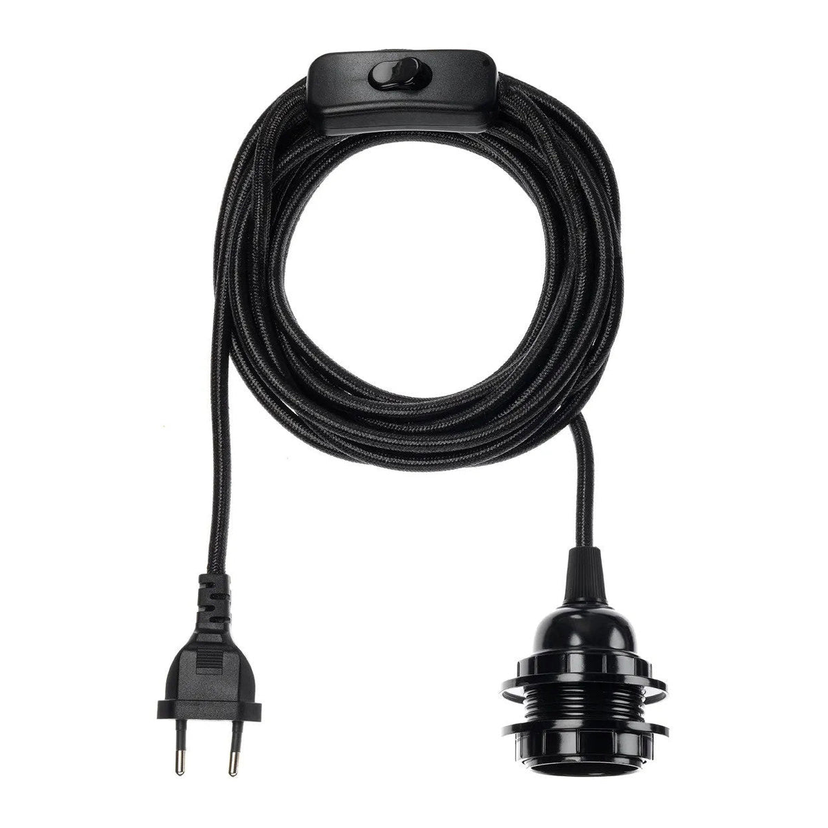Lampenfassung Schwarz 250cm Bazar Bizar