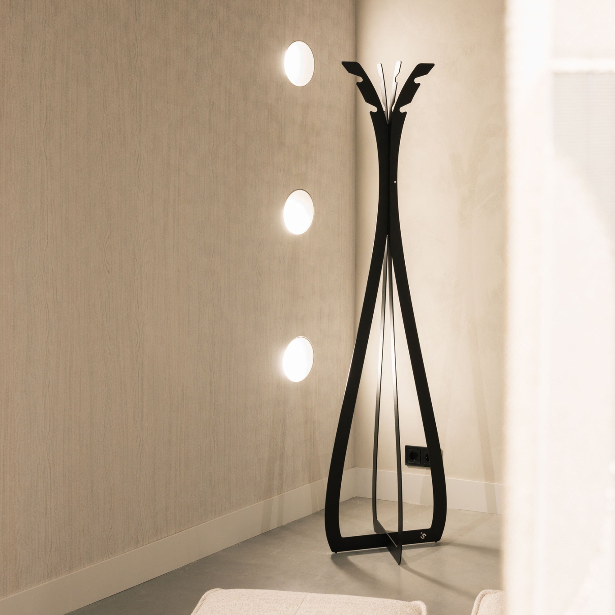 Hookx Kapstok Zwart Staal Steelful