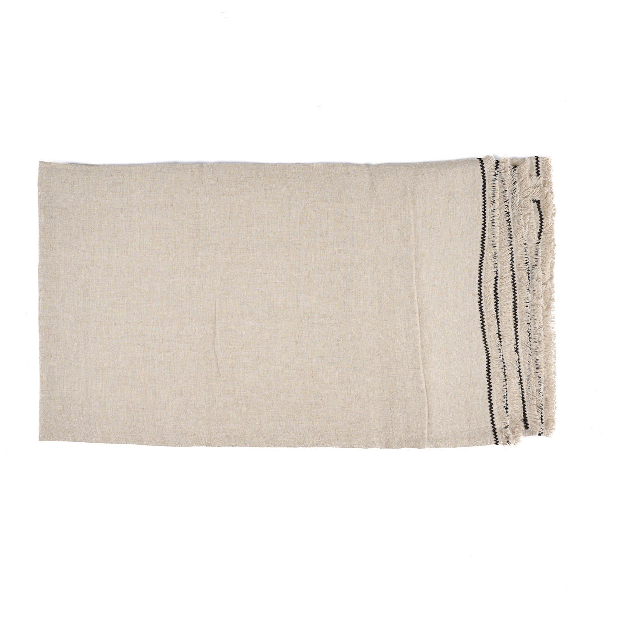 Het Tuscany Tafelkleed - Naturel Zwart - 150x300