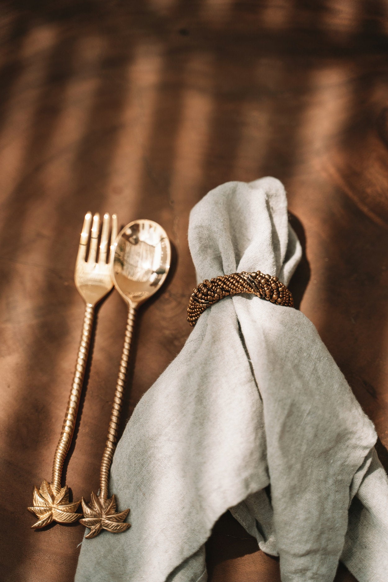 Het Linnen Servet - Beige - Set van 4