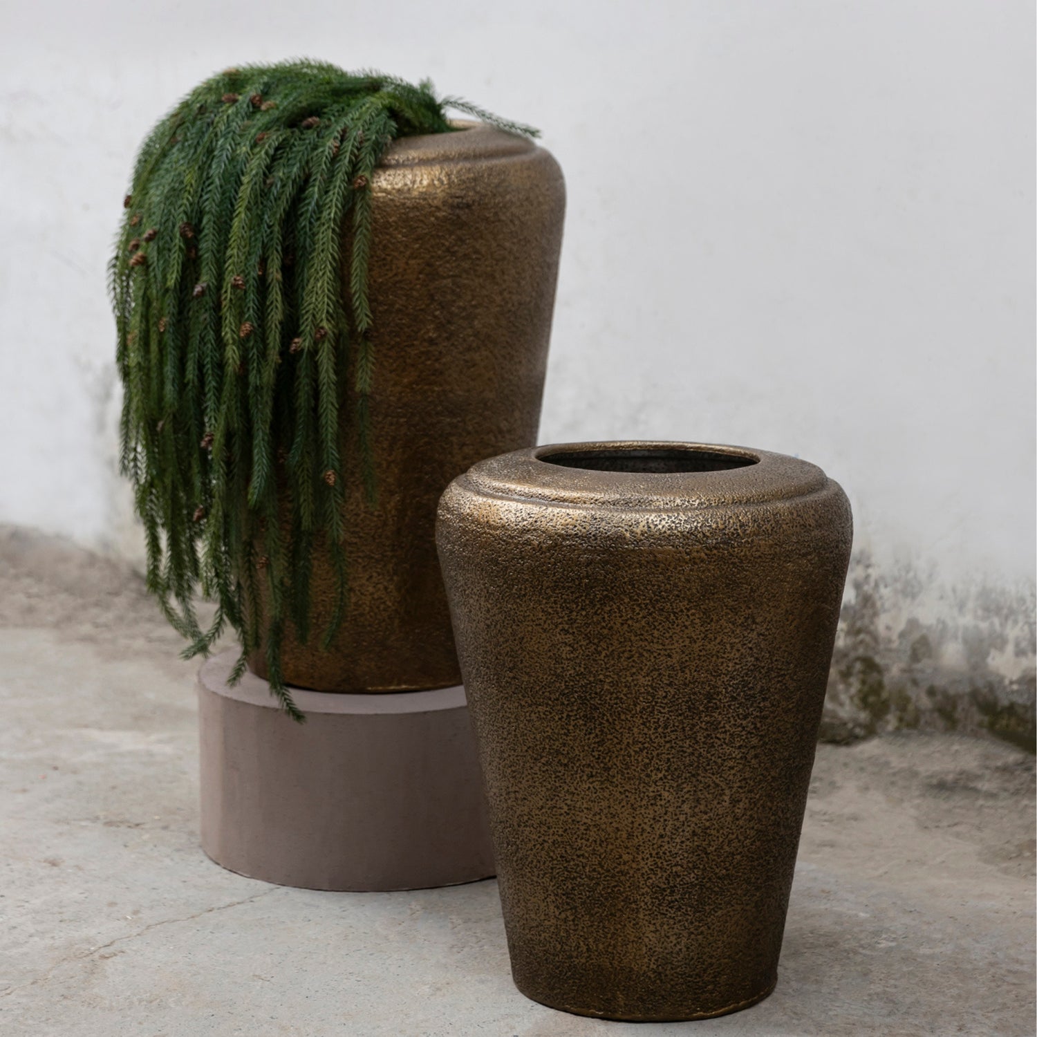 Kardine Exclusieve Antique Gouden Pot Tapered Large PTMD