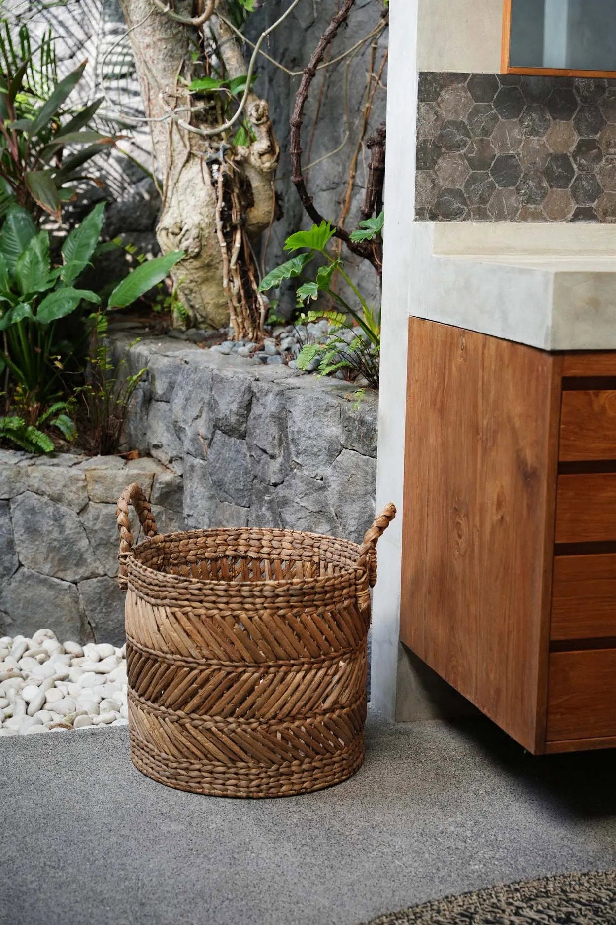 De Banana Zigzag Mand Large