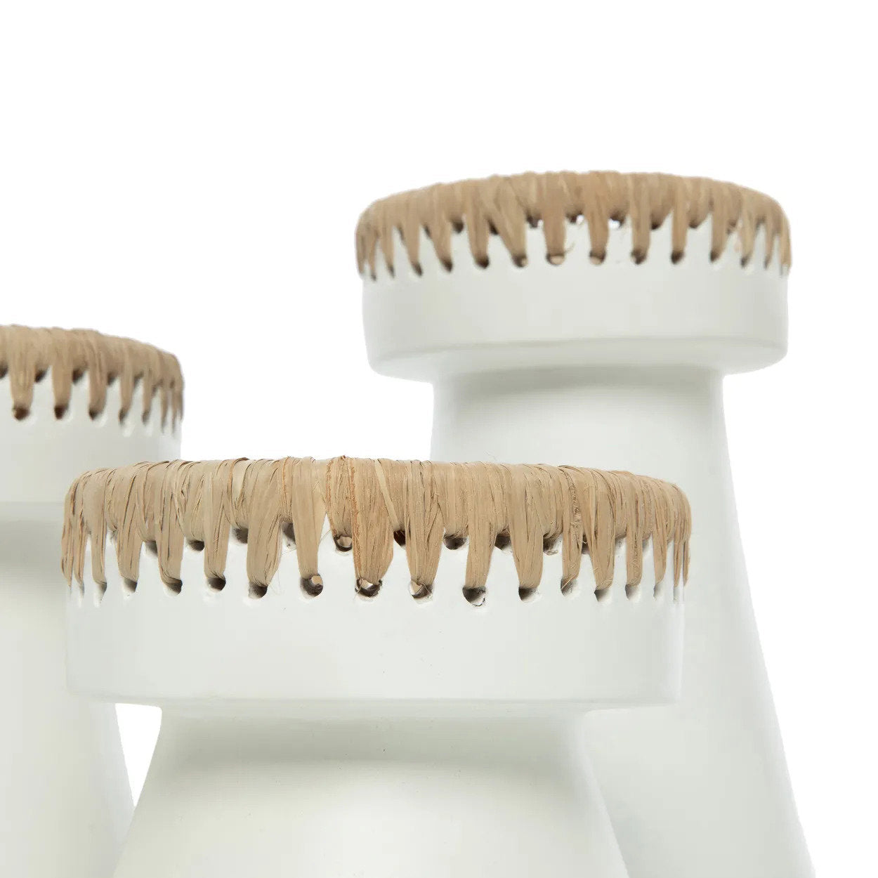 De Pretty Kaarsenhouder - Wit Naturel - M